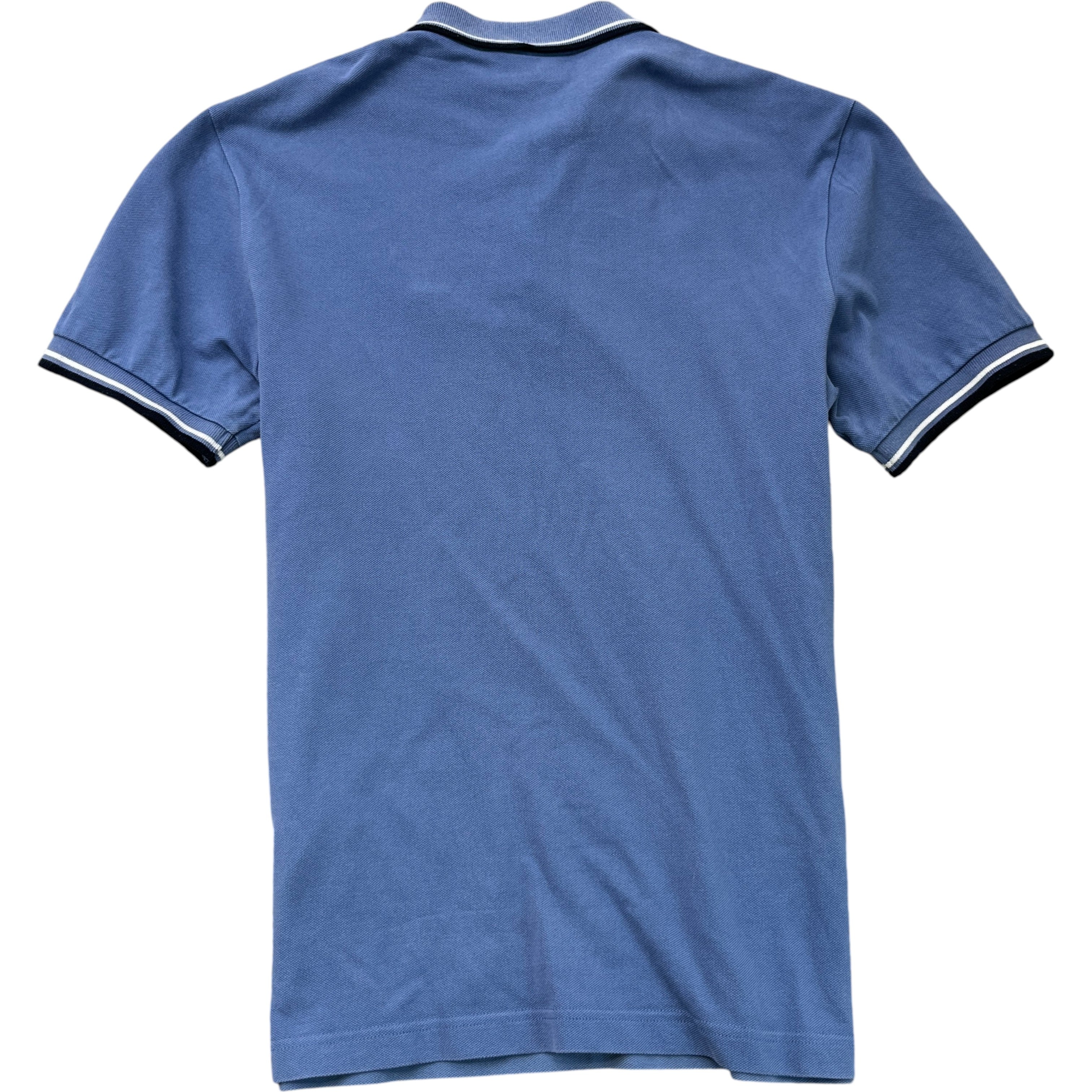 Men's Tab Logo Polo Shirt Blue Size M