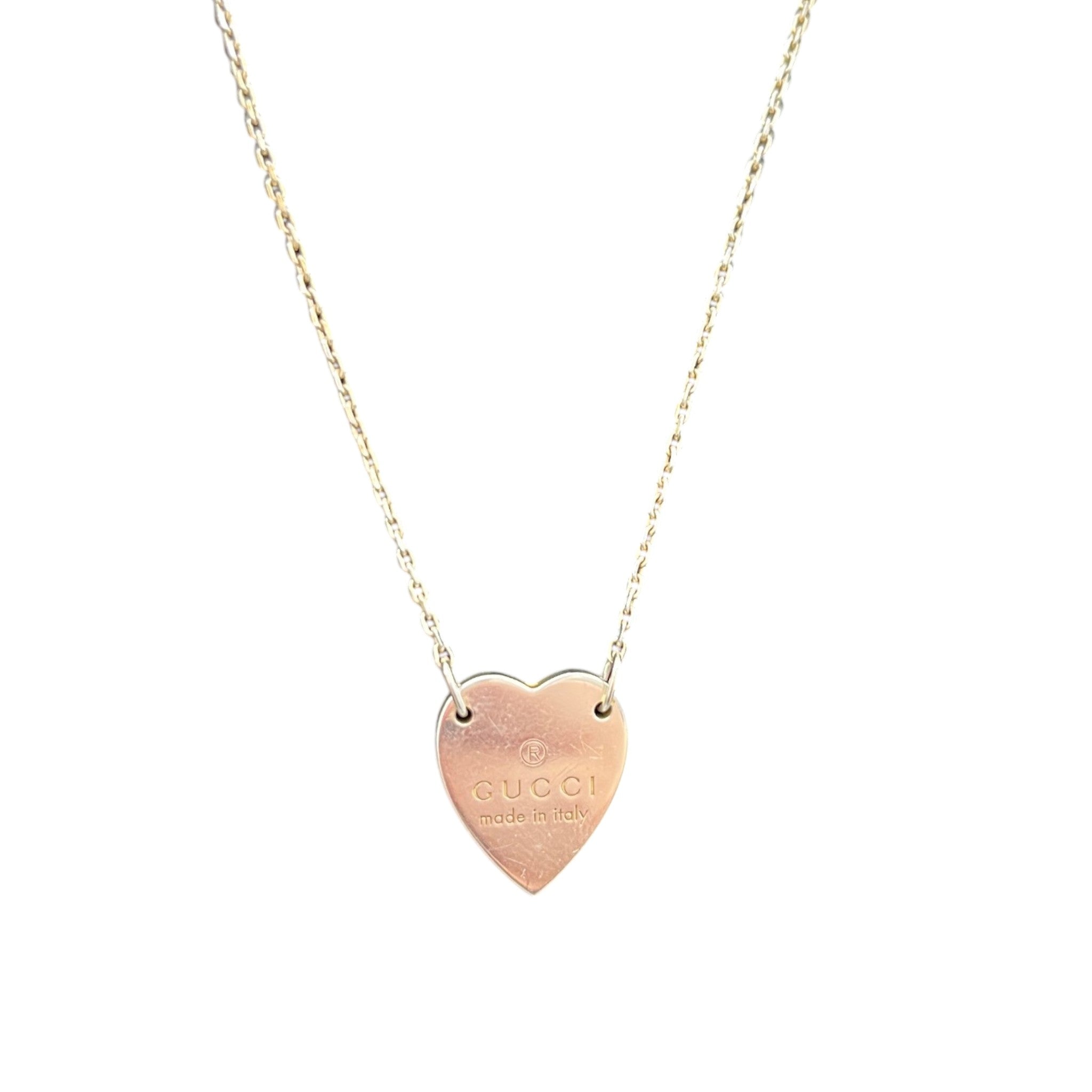 Women's Trademark Heart Necklace Silver