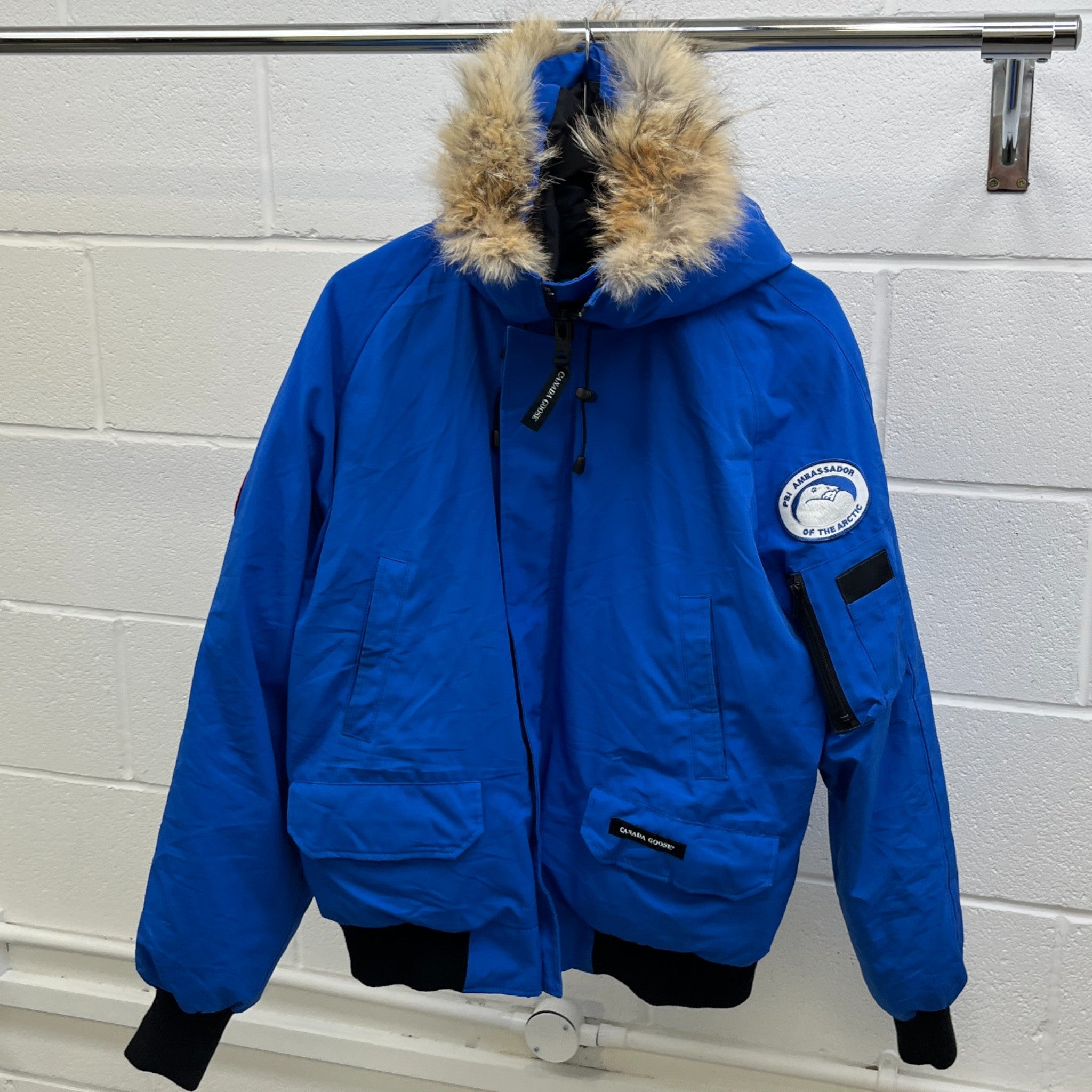 Men's Chilliwack Bomber Down Jacket Blue Size L