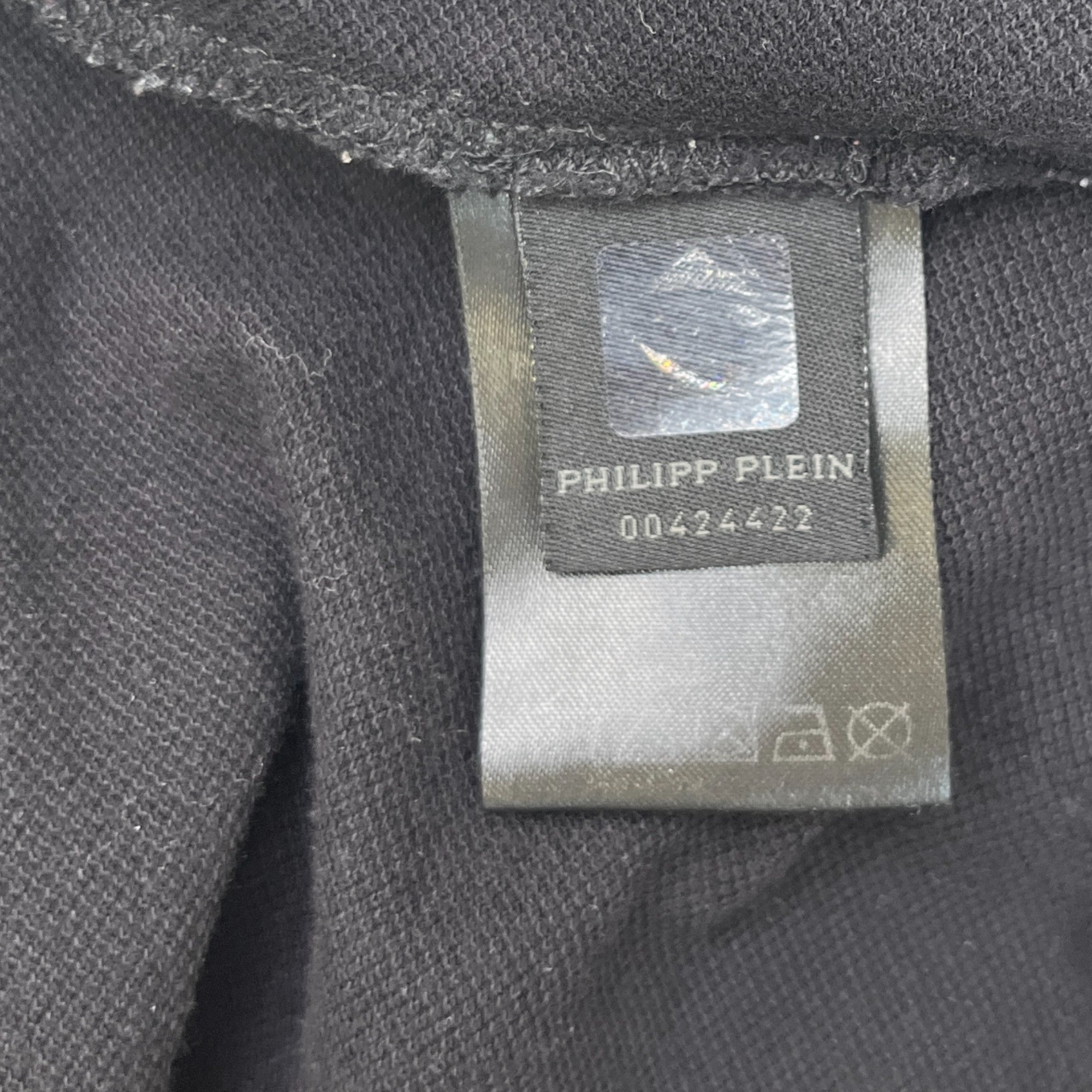 Men's Camo Skull Polo Shirt Black Size L