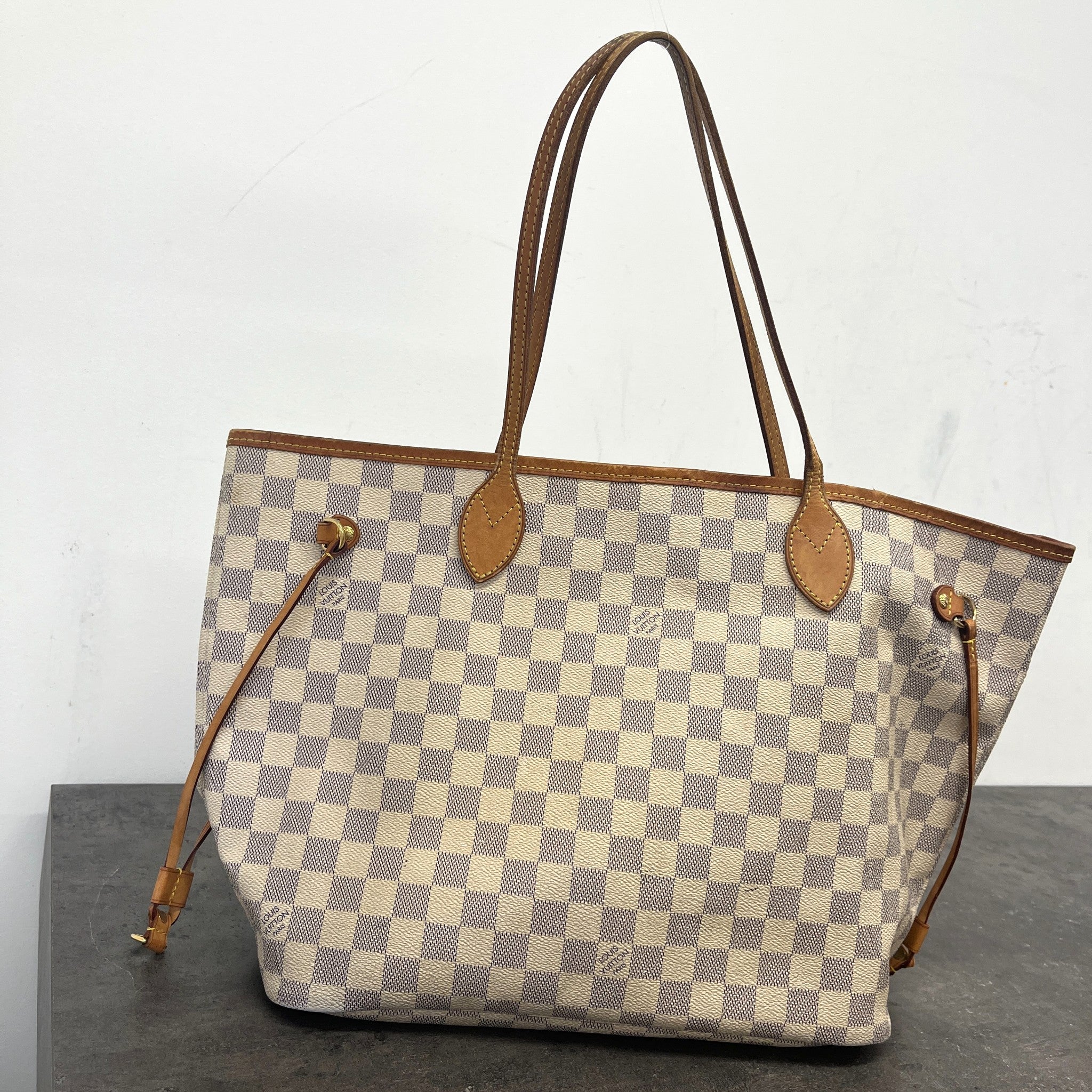 Women's Damier Azur Neverfull Mm Bag Beige