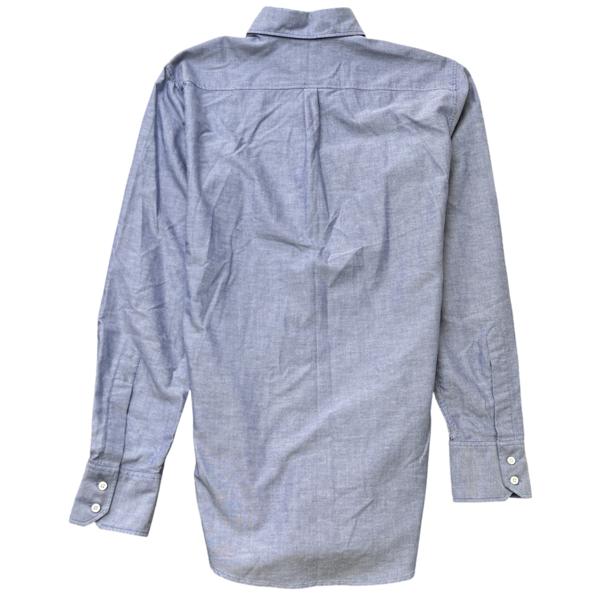 Men's Safety Pin Logo Long Sleeve Shirt Blue Size IT 48 / UK M