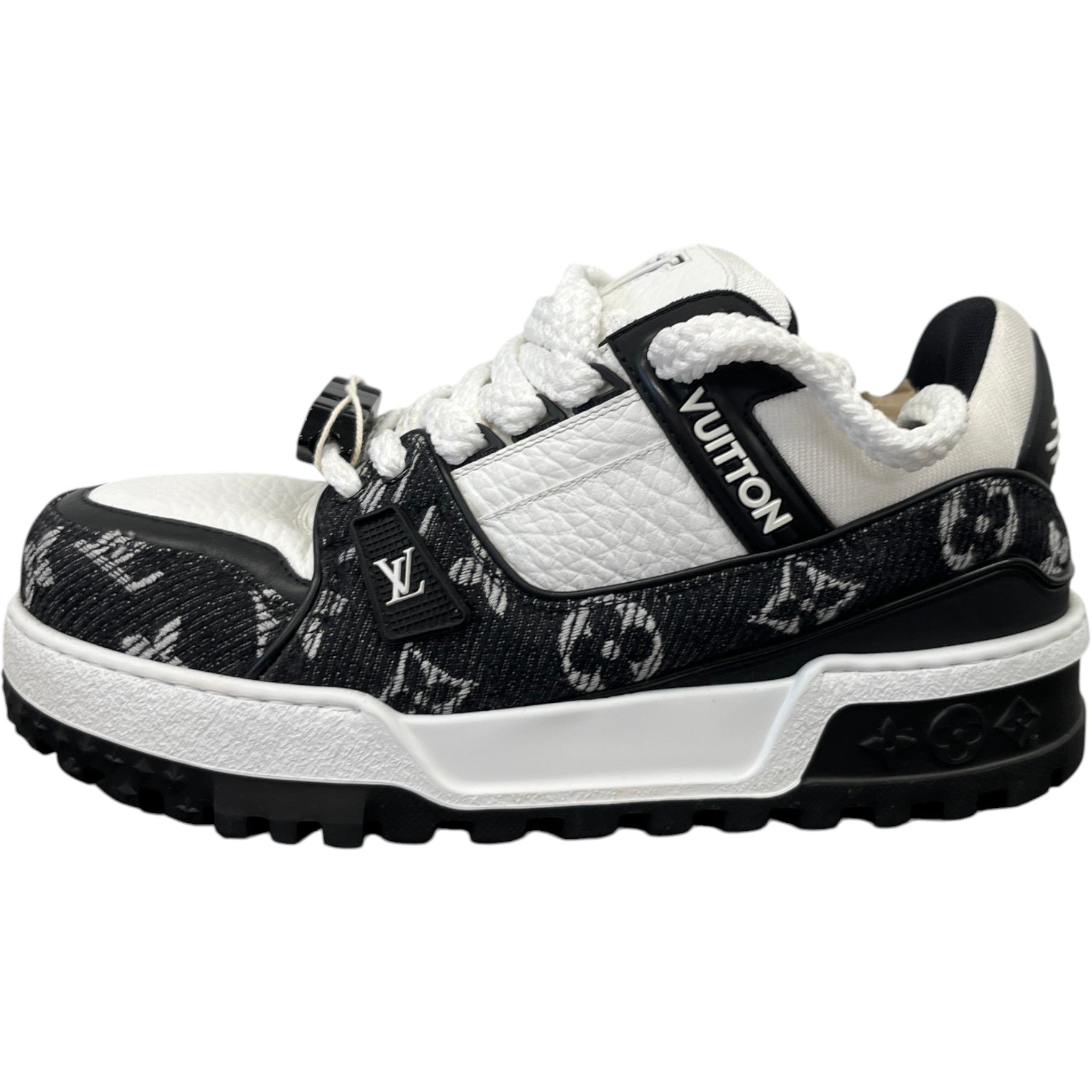 Men's Lv Trainer Maxi Sneakers Low Trainers Black Size EU 40 / UK 6