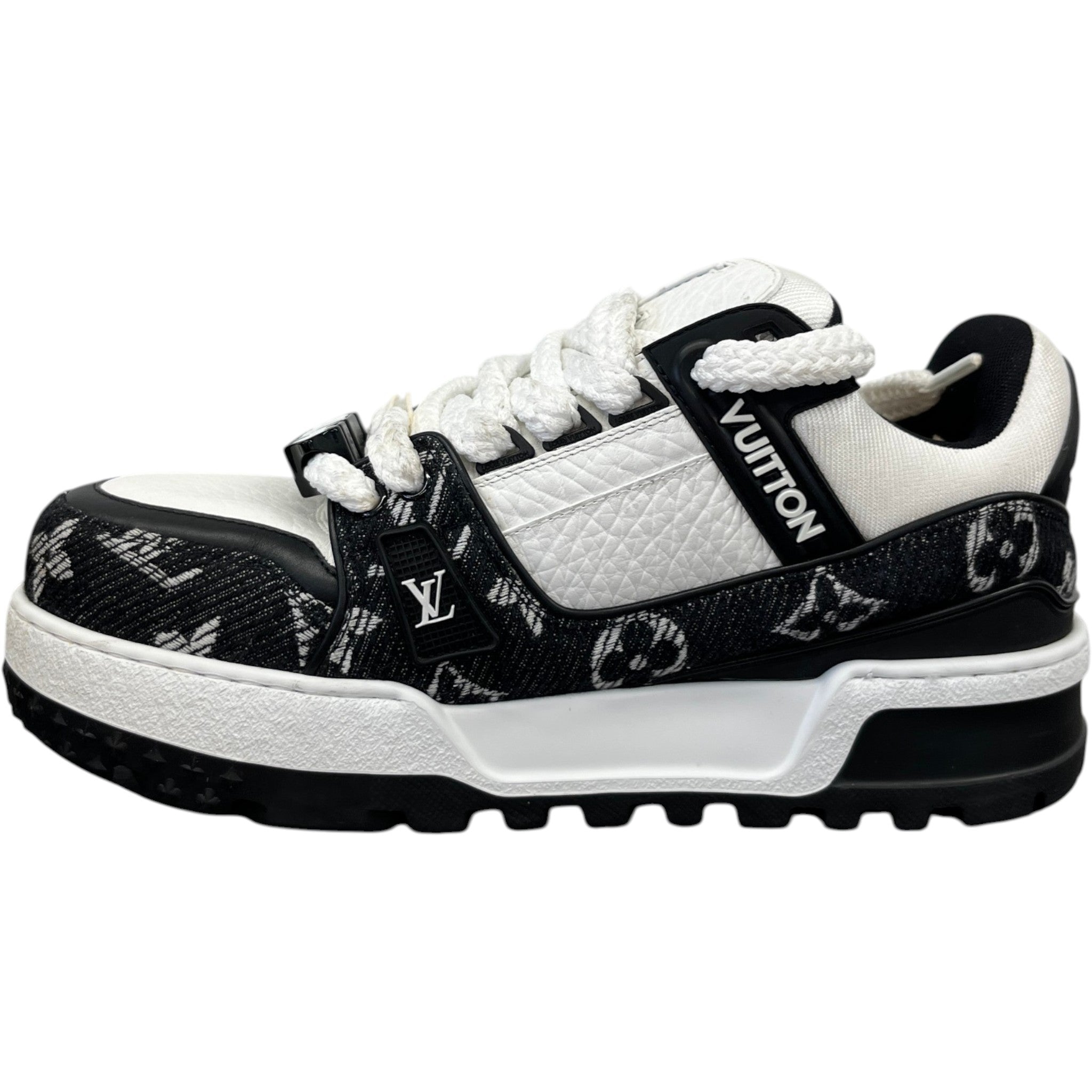 Men's Lv Trainer Maxi Sneakers Low Trainers Black Size EU 40 / UK 6