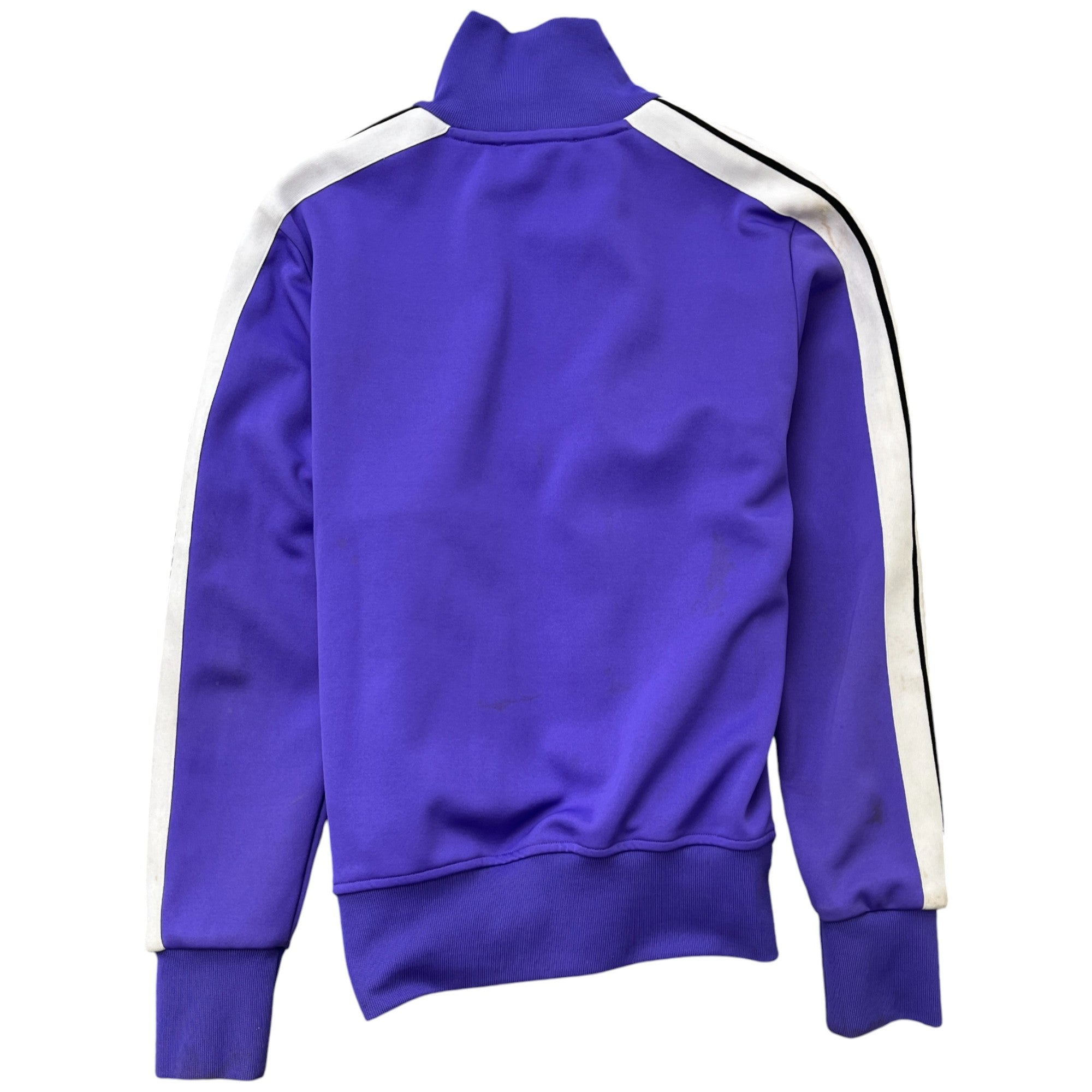 Men's Printed Logo Track Jacket Purple Size XS