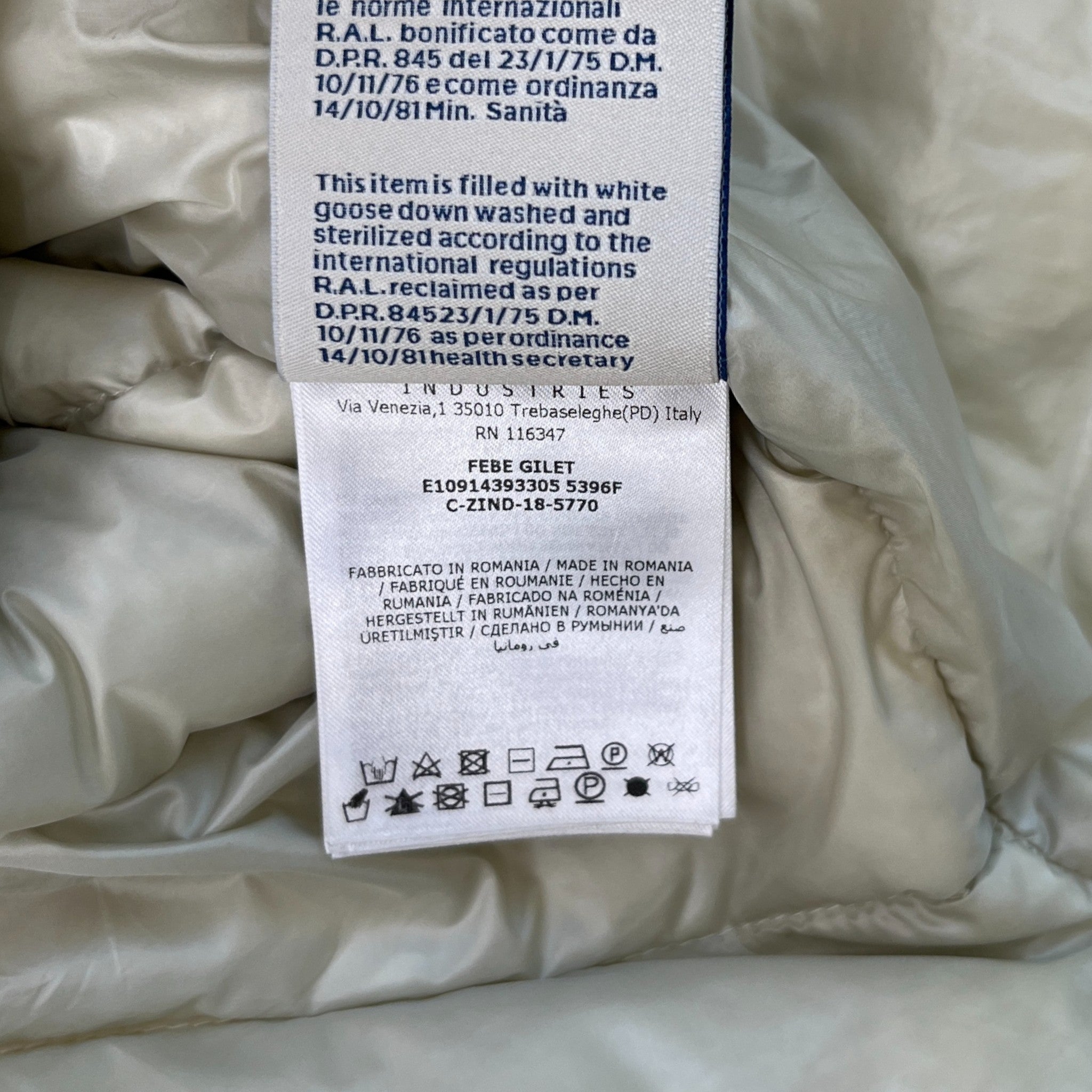 Men's Febe Gilet Cream Size 3 / L