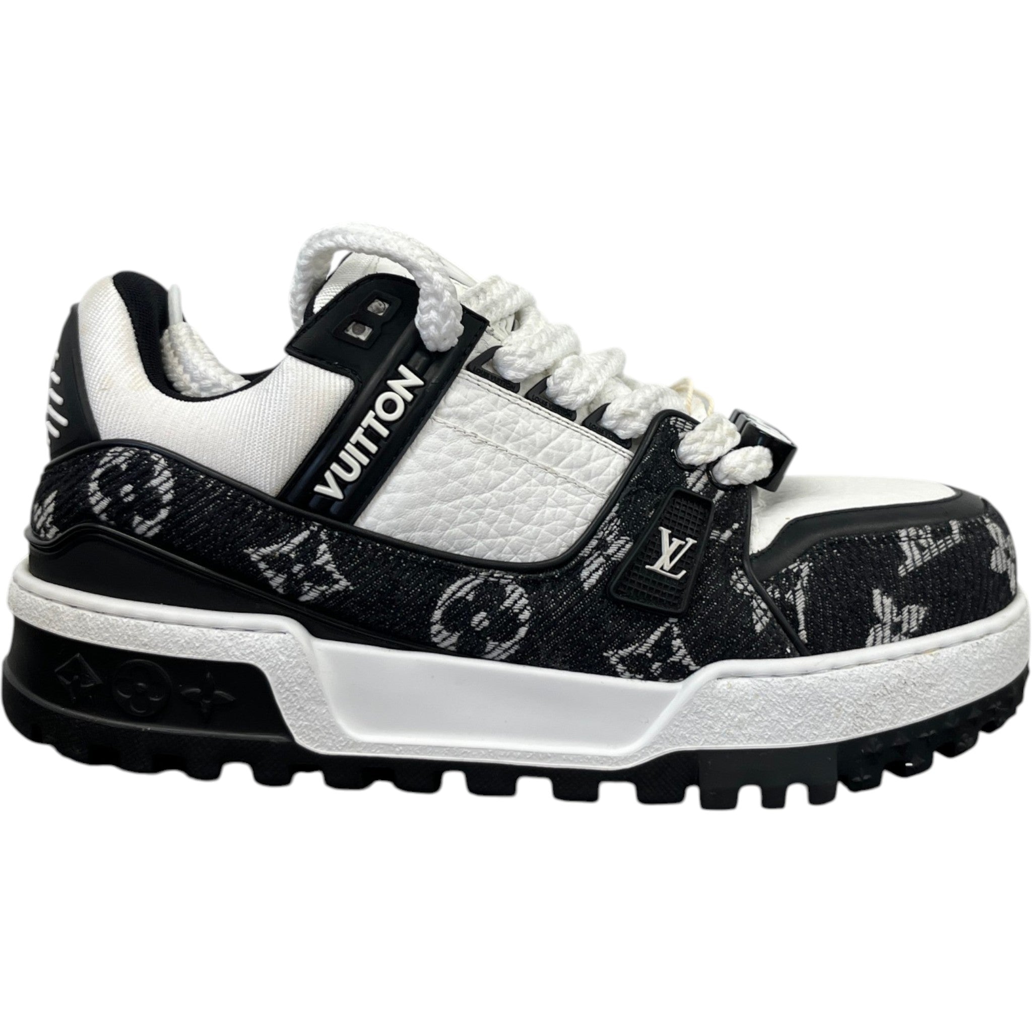 Men's Lv Trainer Maxi Sneakers Low Trainers Black Size EU 40 / UK 6