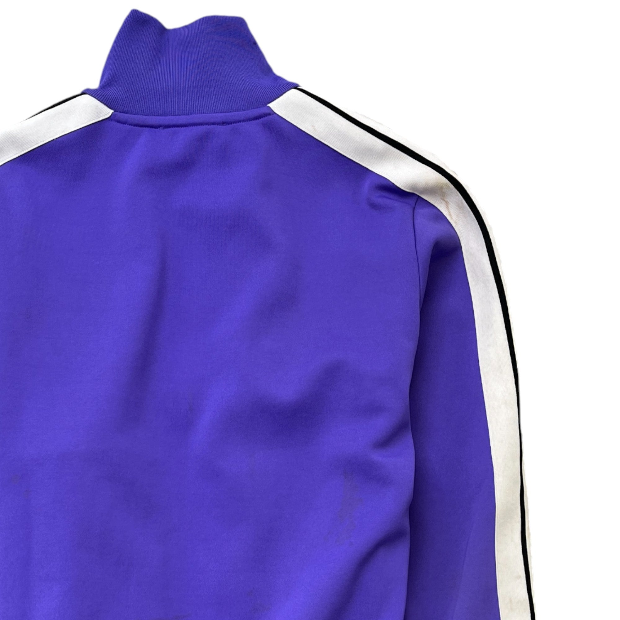 Men's Printed Logo Track Jacket Purple Size XS