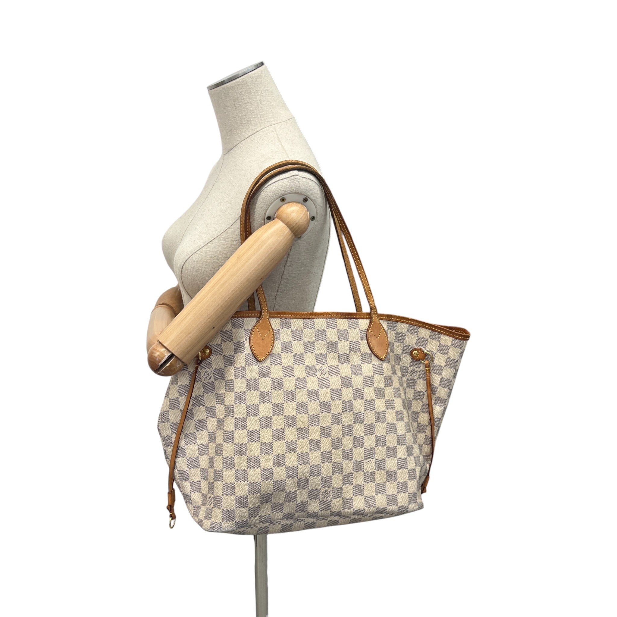 Women's Damier Azur Neverfull Mm Bag Beige