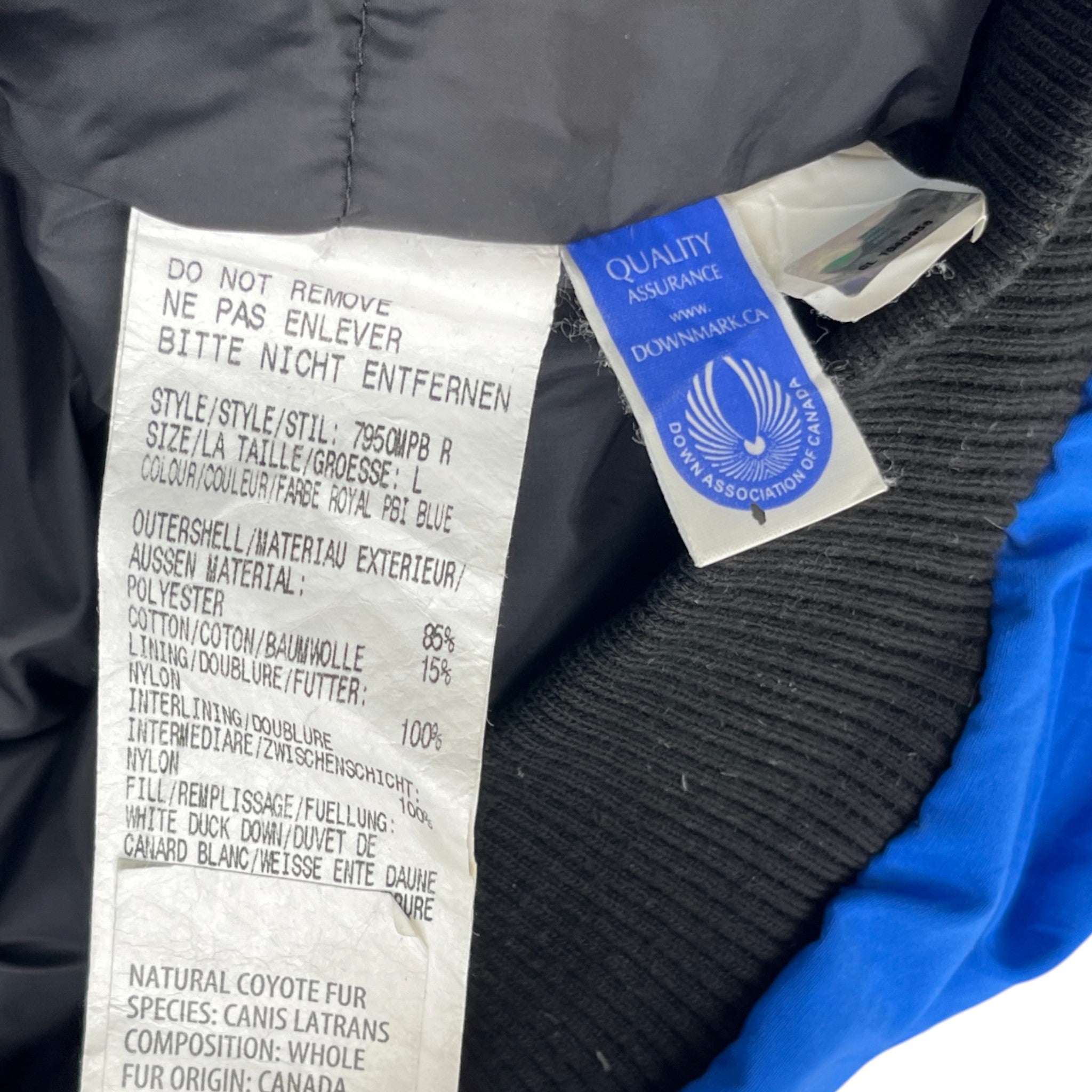 Men's Chilliwack Bomber Down Jacket Blue Size L