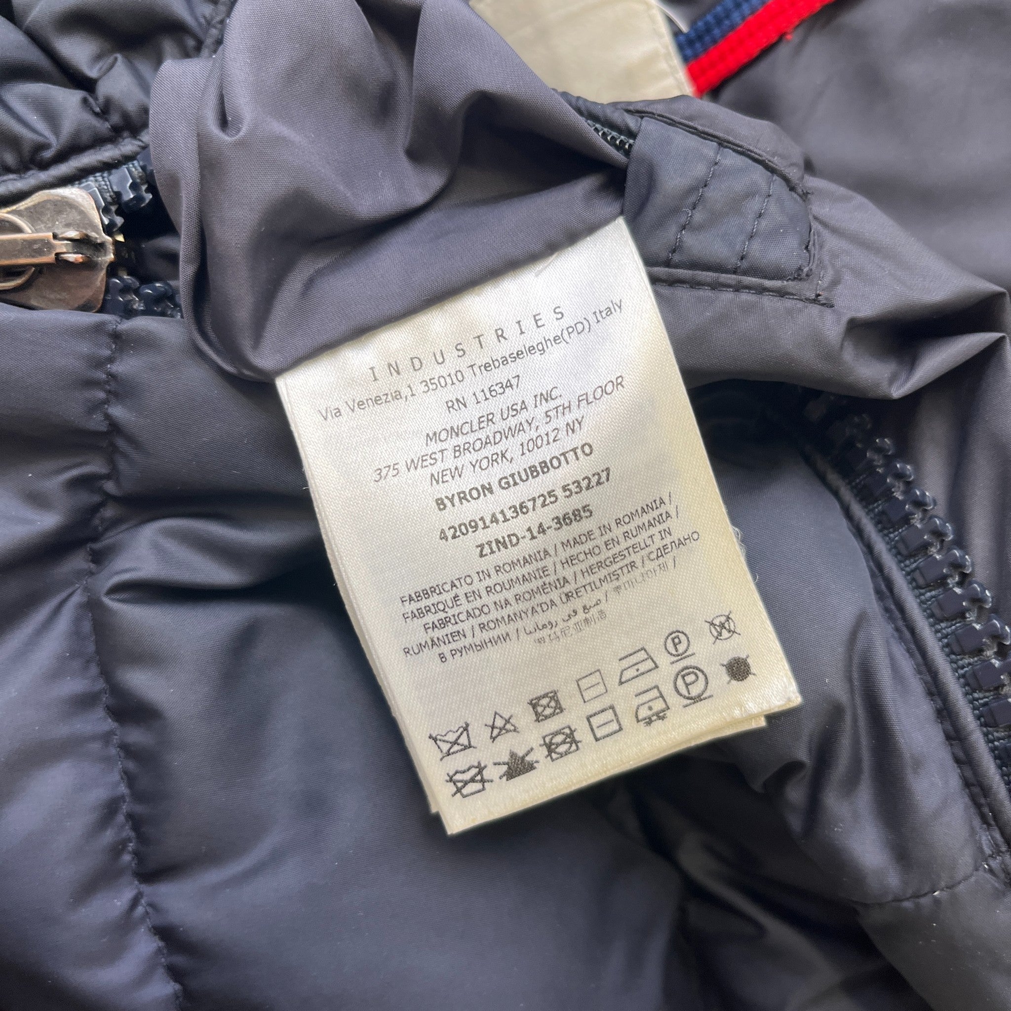 Men's Bryon Down Jacket Navy Size 4 / XL