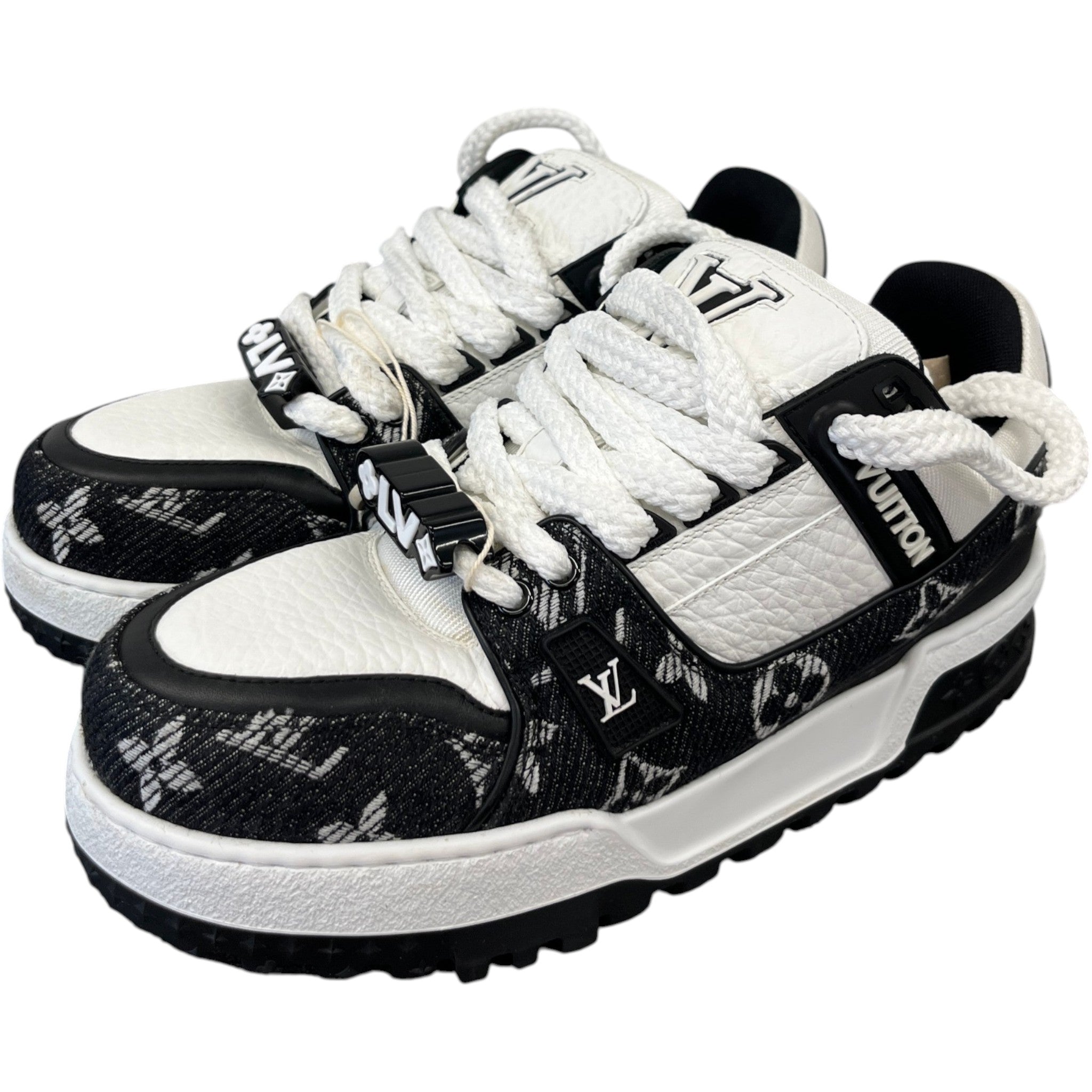 Men's Lv Trainer Maxi Sneakers Low Trainers Black Size EU 40 / UK 6