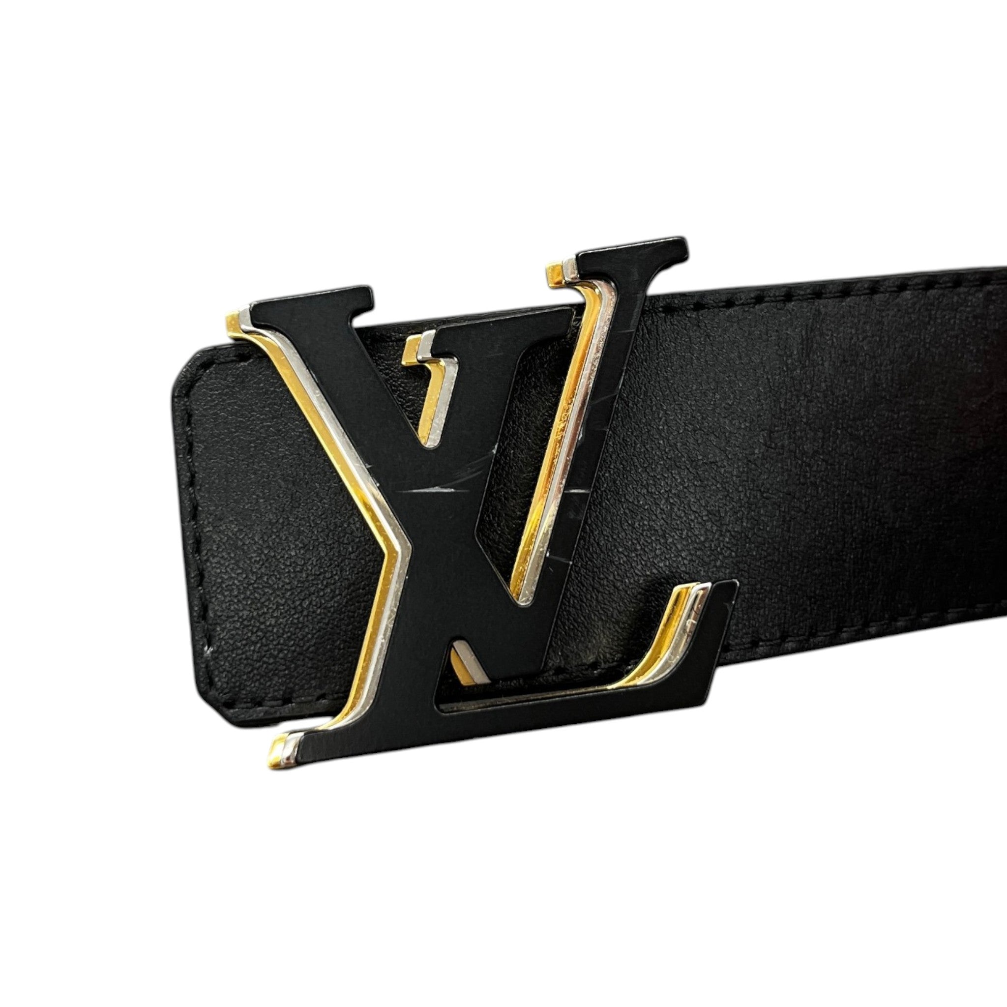 Men's Lv Optic 40Mm Reversible Belt Black Size Waist 34"