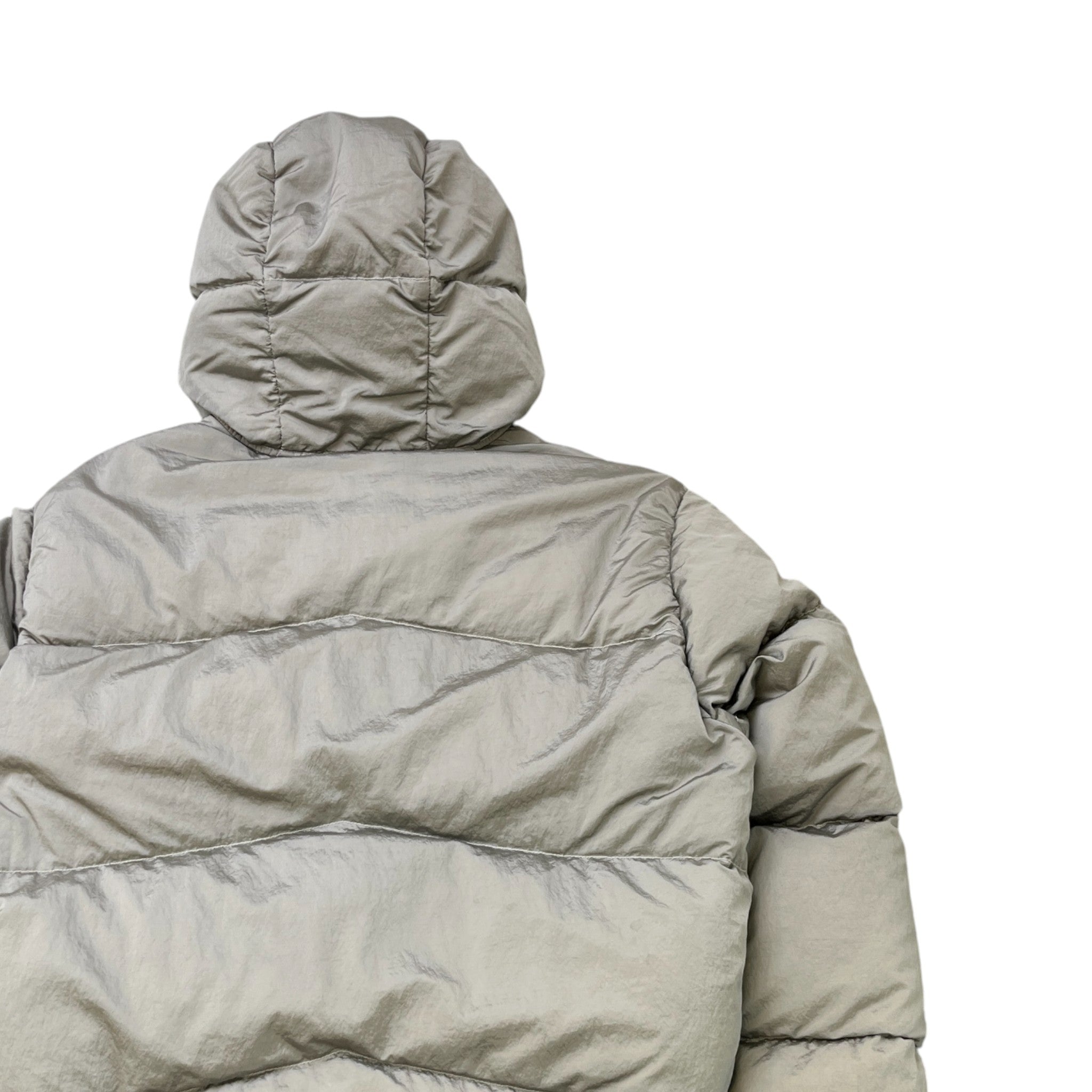 Men's Reversible Applique Logo Down Jacket Black Size L