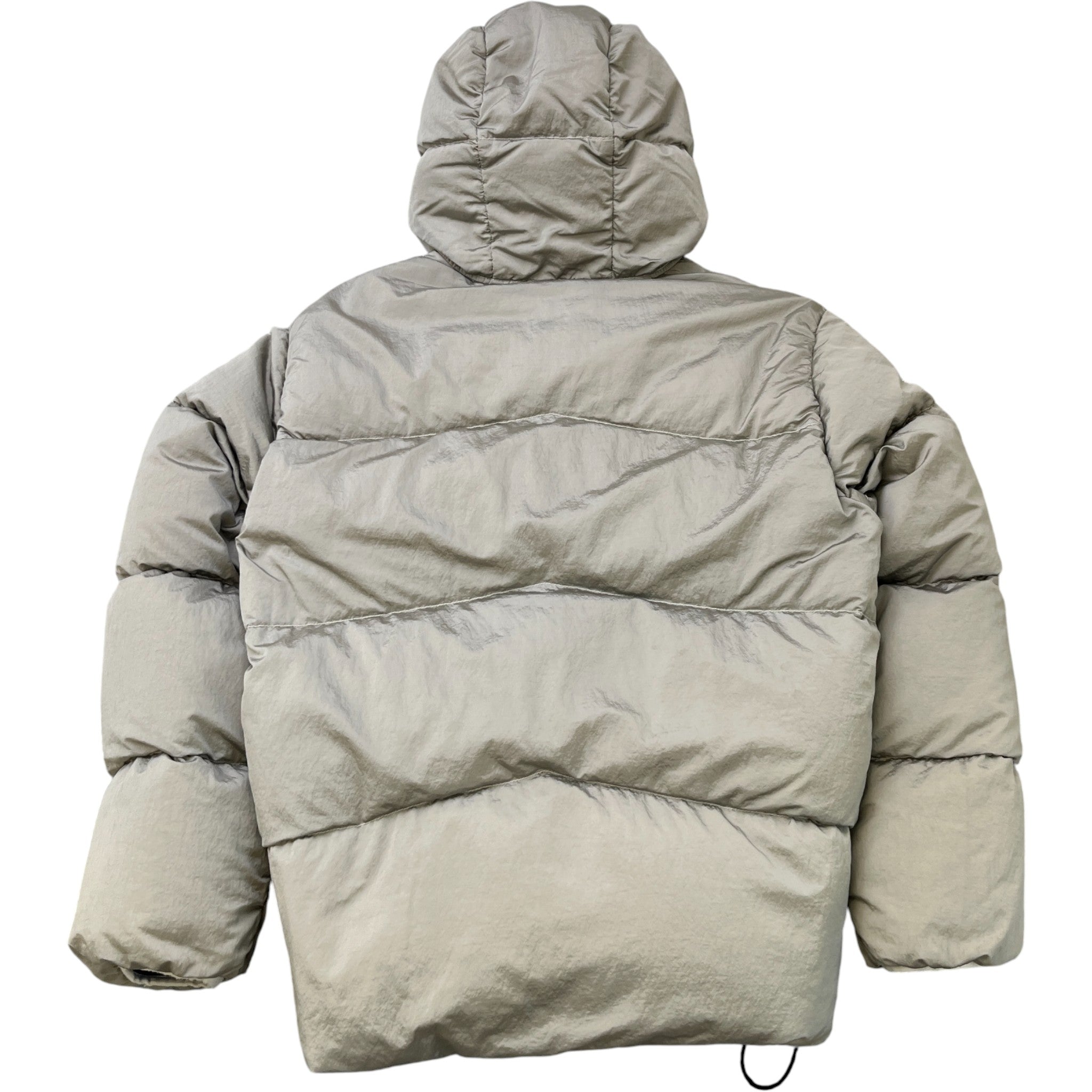 Men's Reversible Applique Logo Down Jacket Black Size L