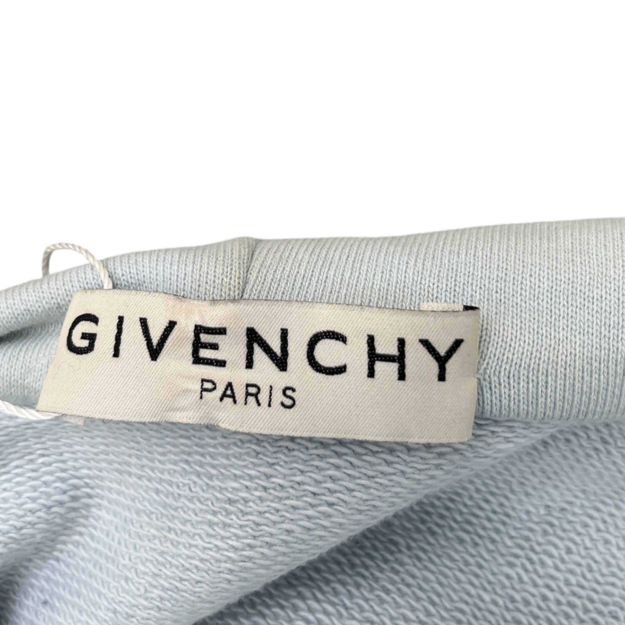 Men's Paris Logo Hoodie Blue Size XL