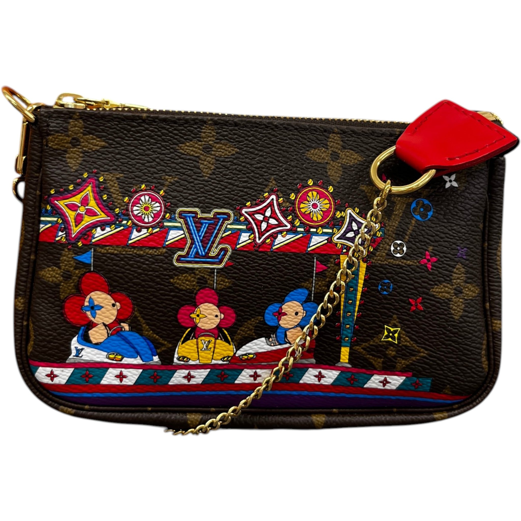 Women's Monogram Pochette Accessories Bag Brown