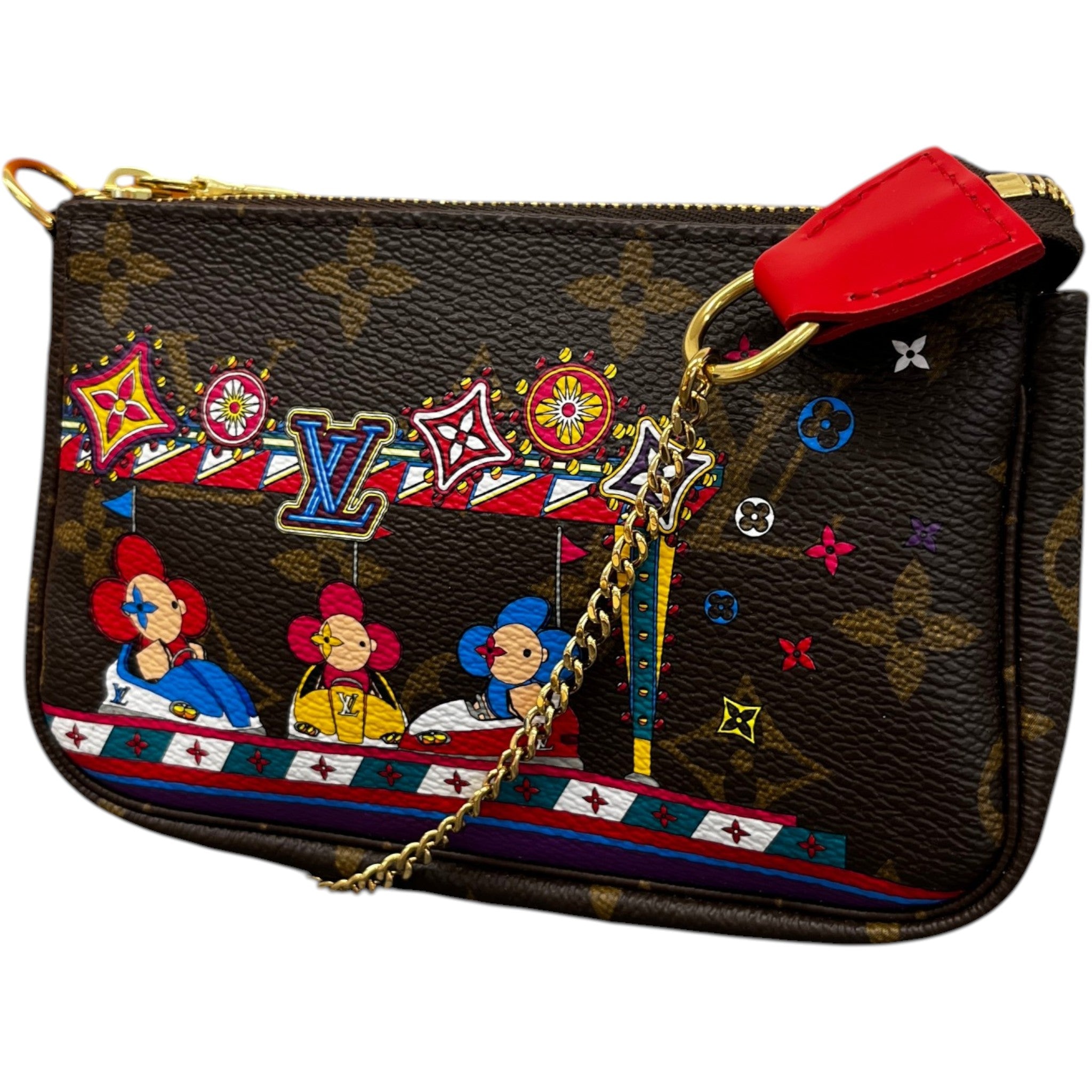 Women's Monogram Pochette Accessories Bag Brown