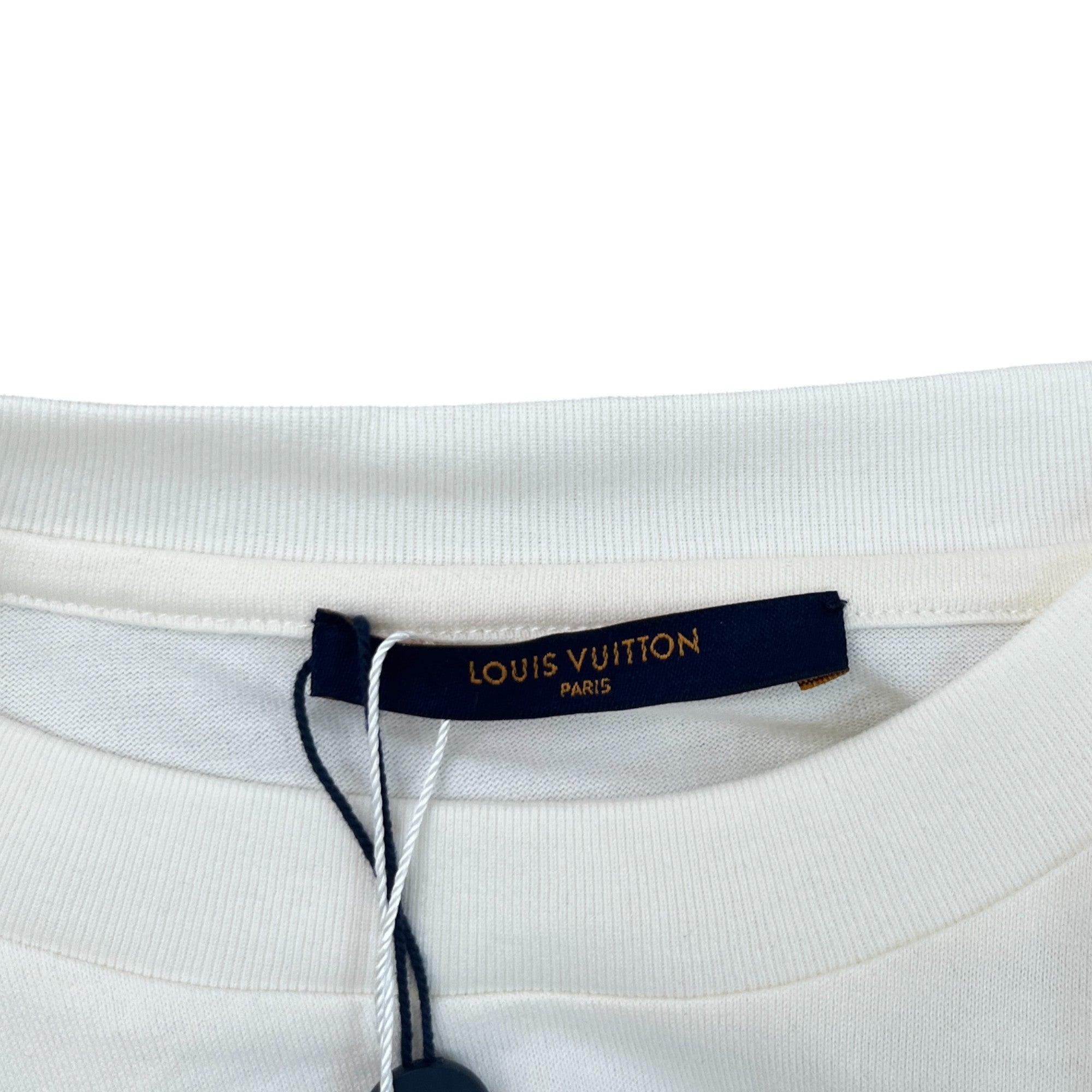 Men's Paratropper Logo Print T-Shirt White Size L