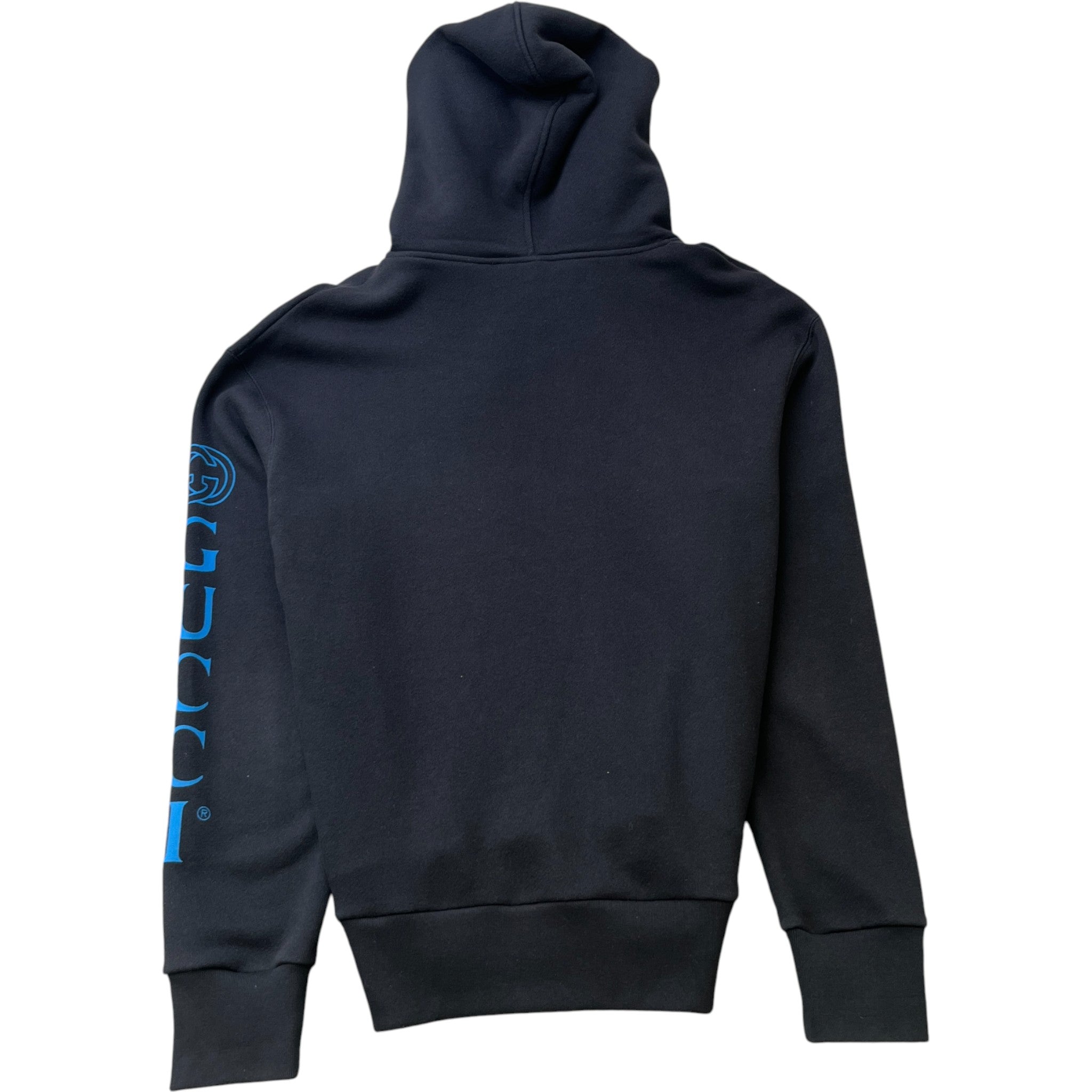 Men's Logo Print Hoodie Black Size S