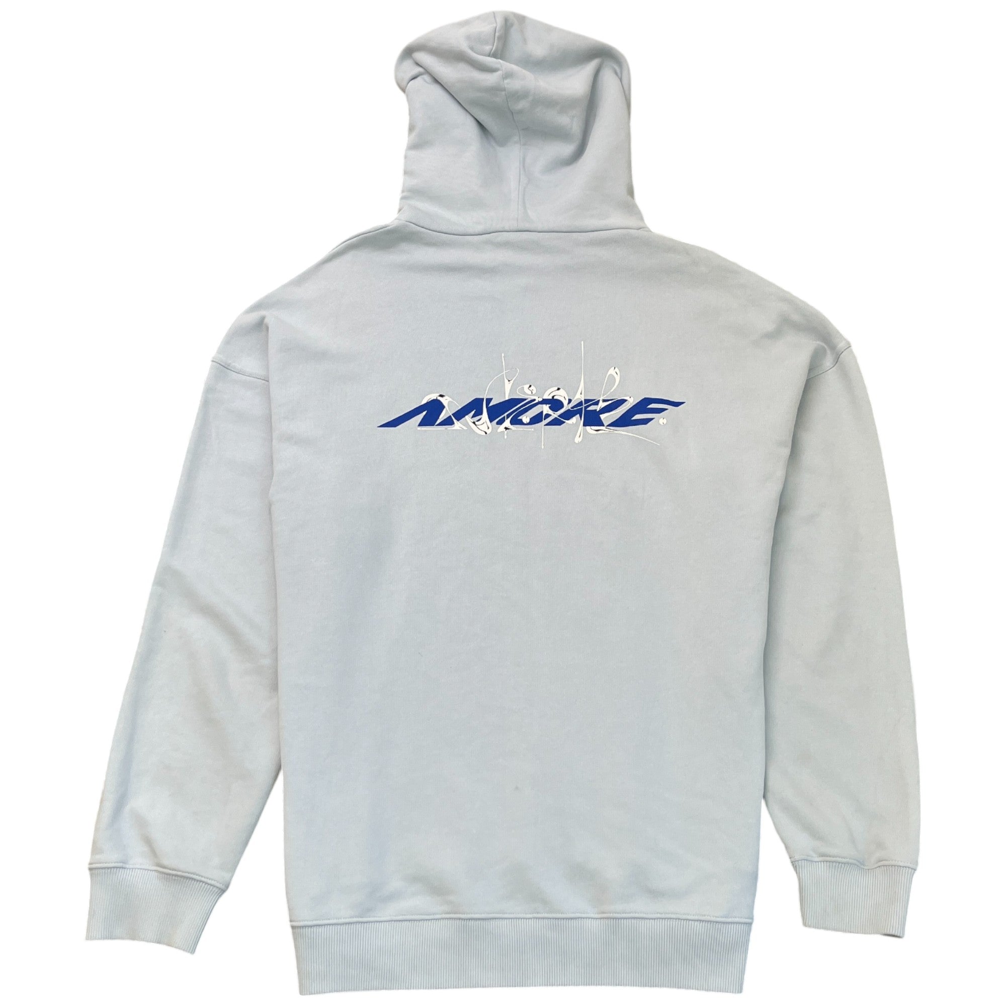 Men's Paris Logo Hoodie Blue Size XL