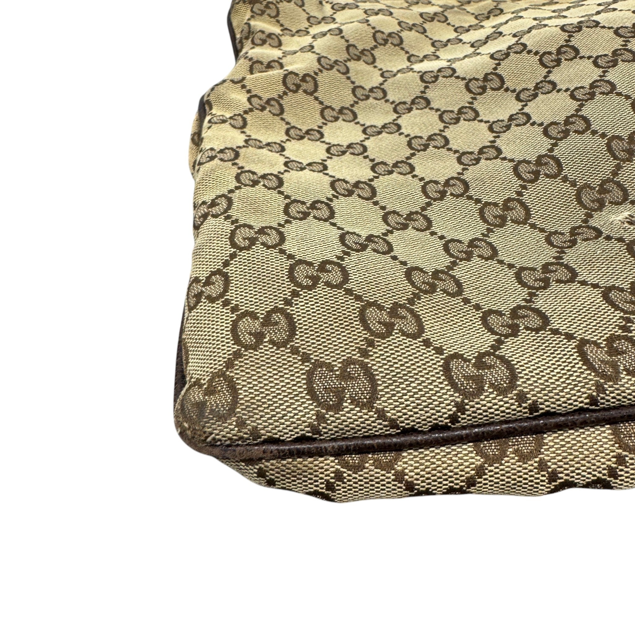 Men's Gg Supreme Web Messenger Bag Brown