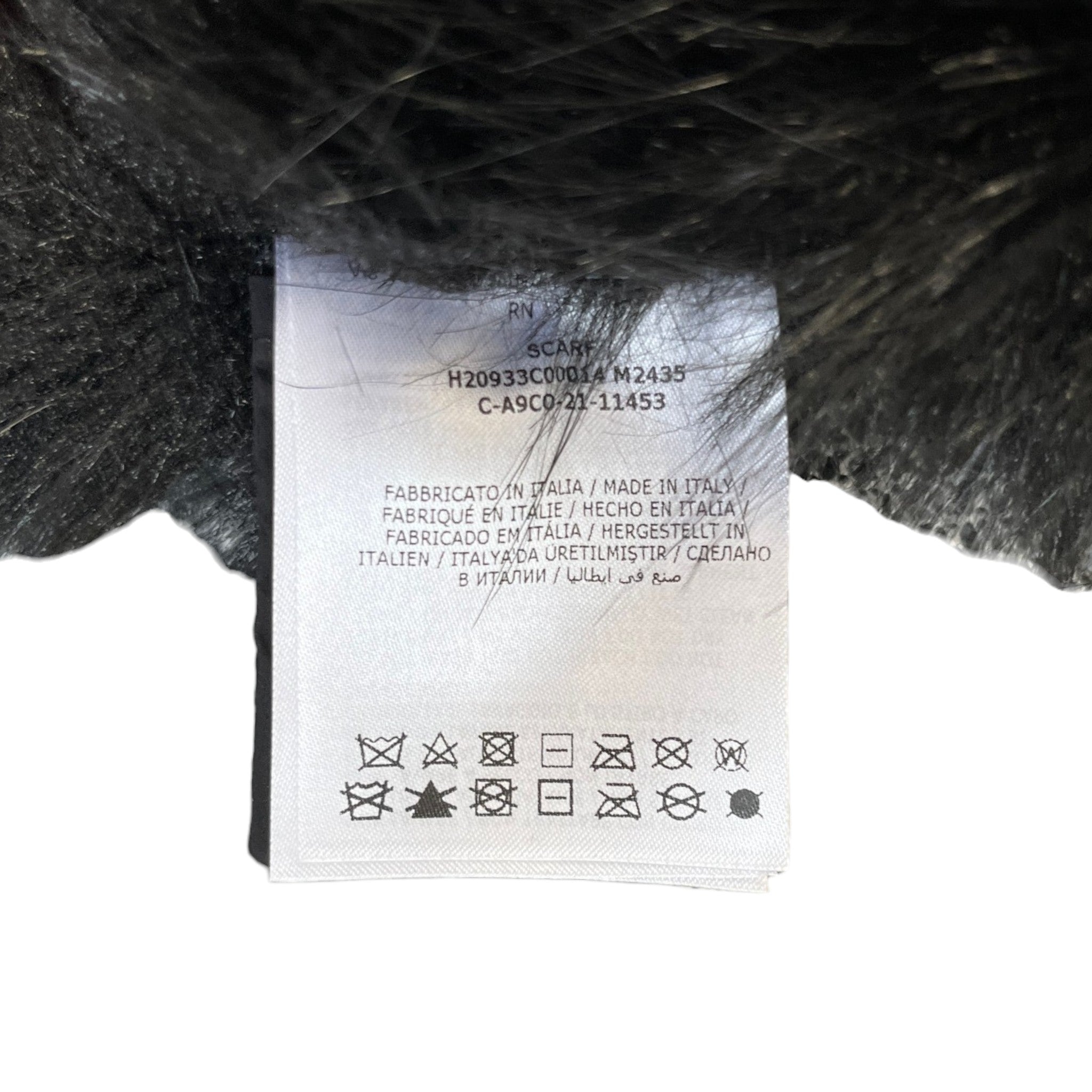 Women's Faux Fur Scarf Black