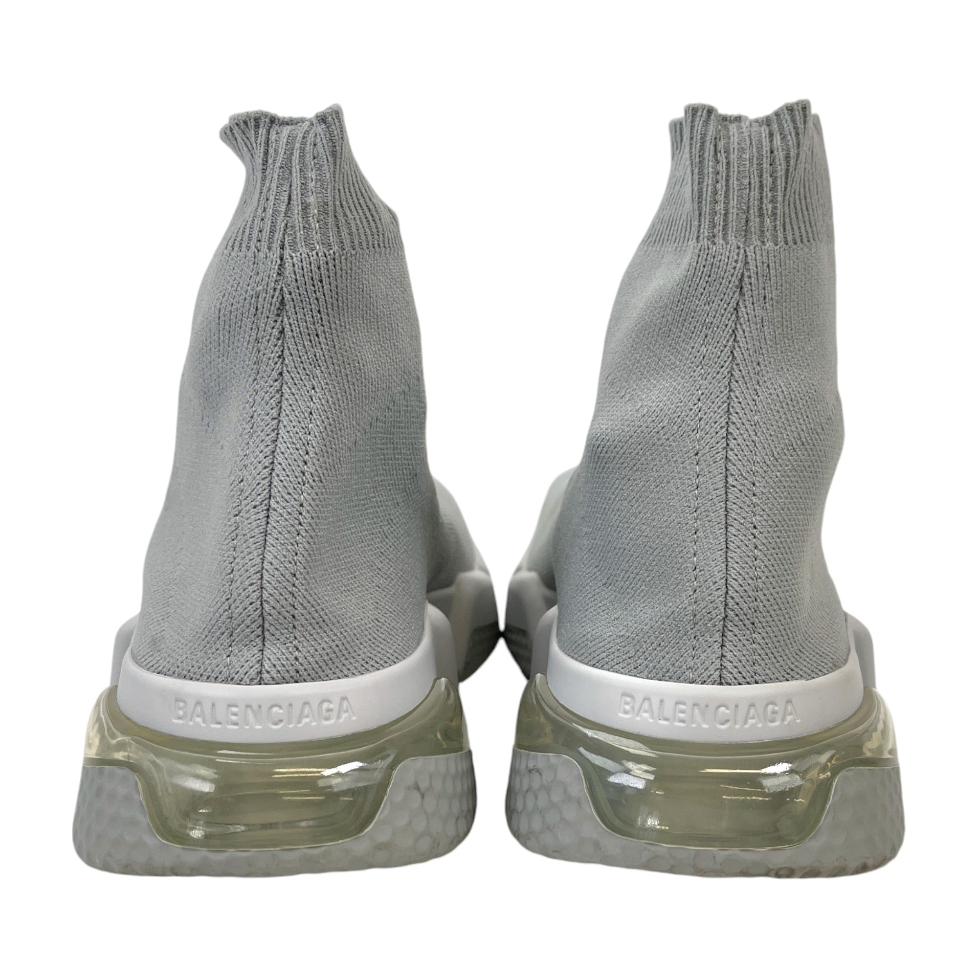 Men's Speed Sock Clear Sole High Trainers Grey Size EU 40 / UK 6