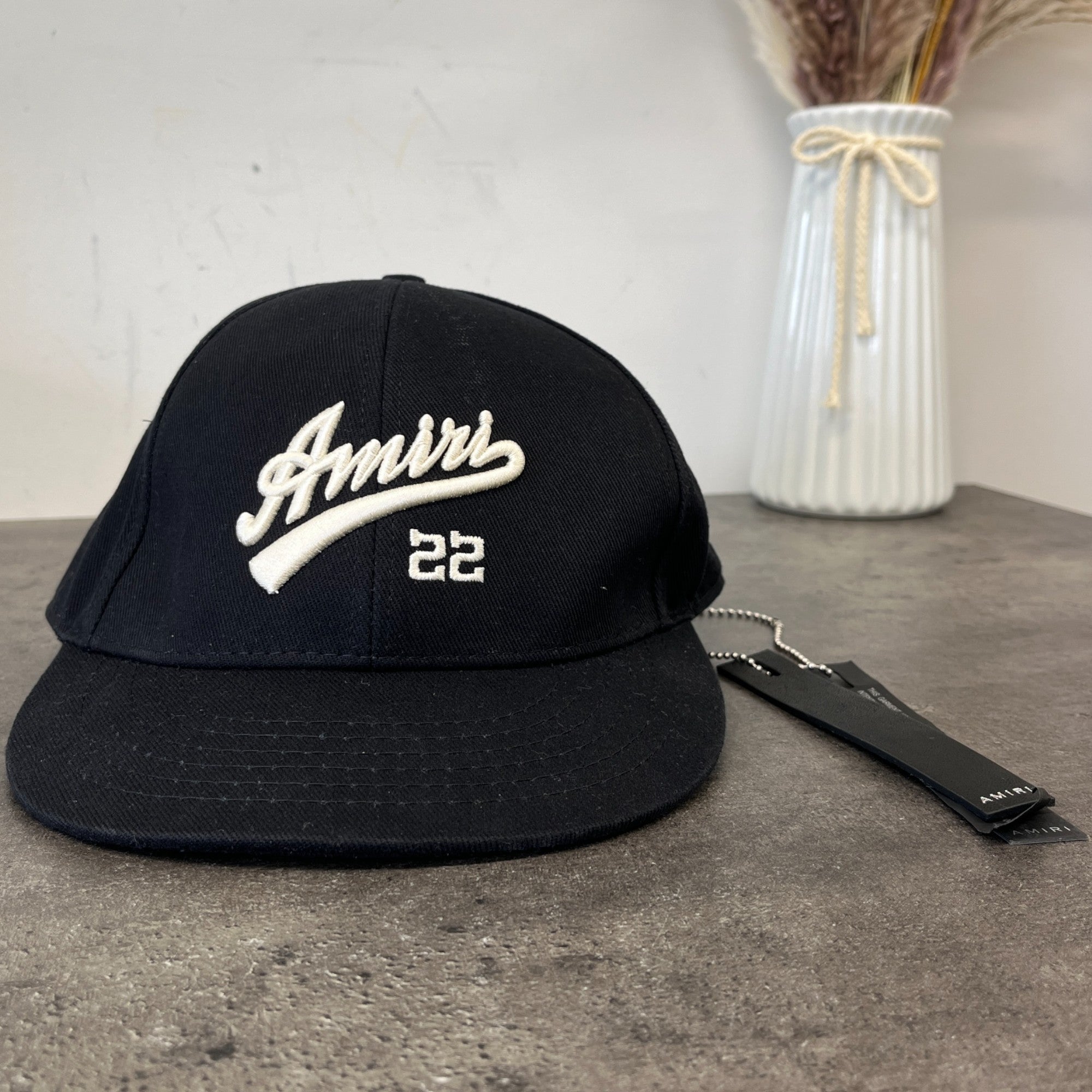 Men's Logo Print Hat Black Size L