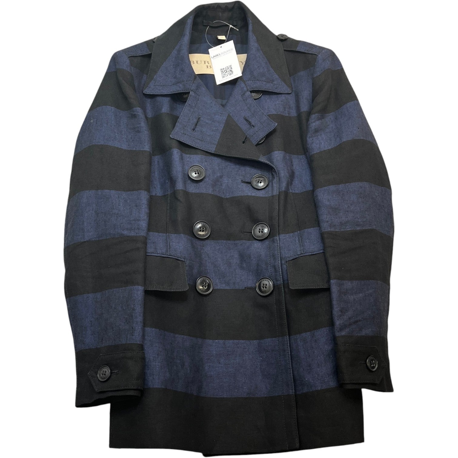 Women's Striped Jacket Black Size XL