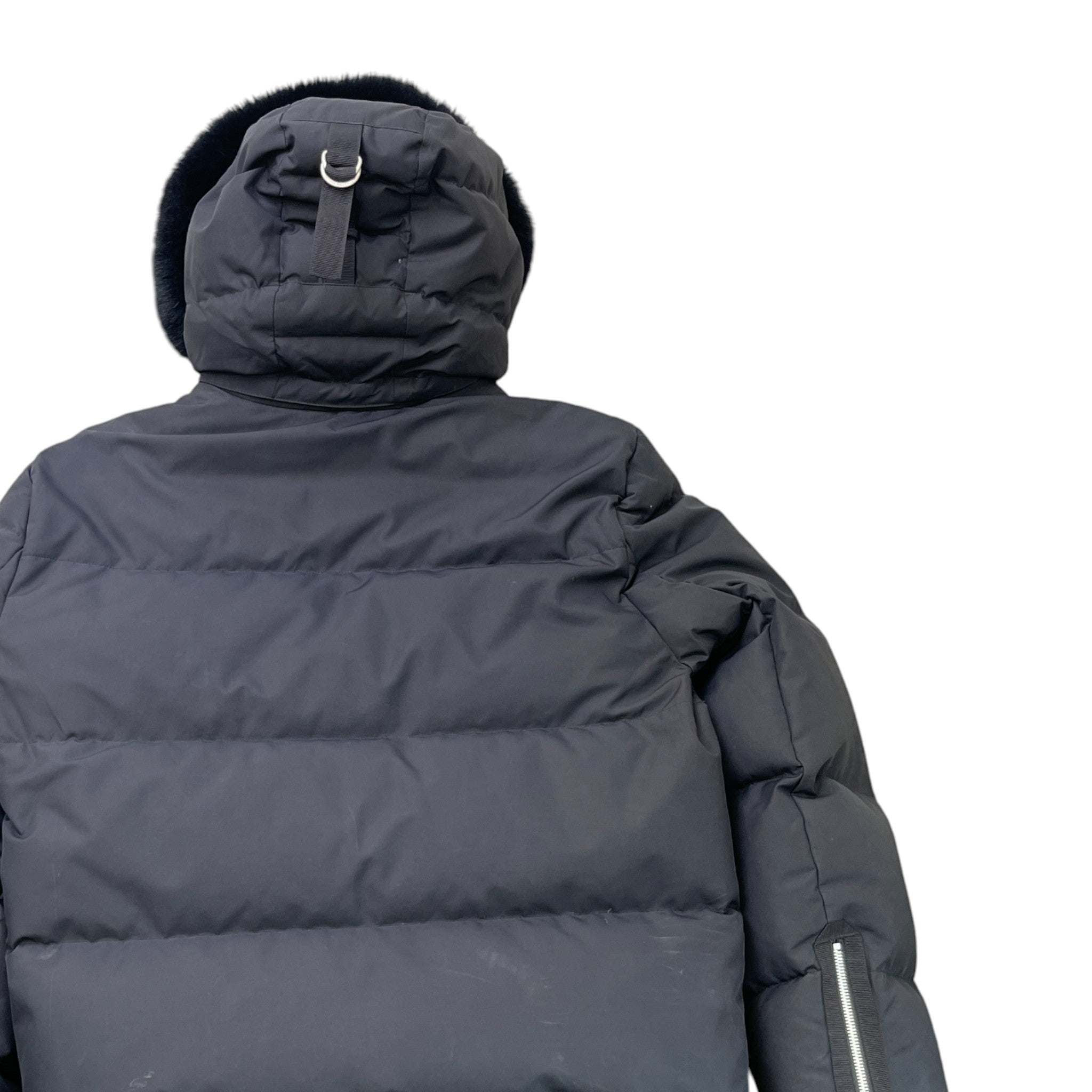 Men's Cloud 3Q Removable Hood Down Jacket Black Size XL