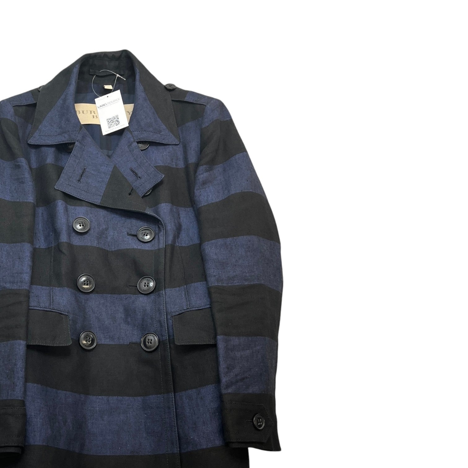 Women's Striped Jacket Black Size XL
