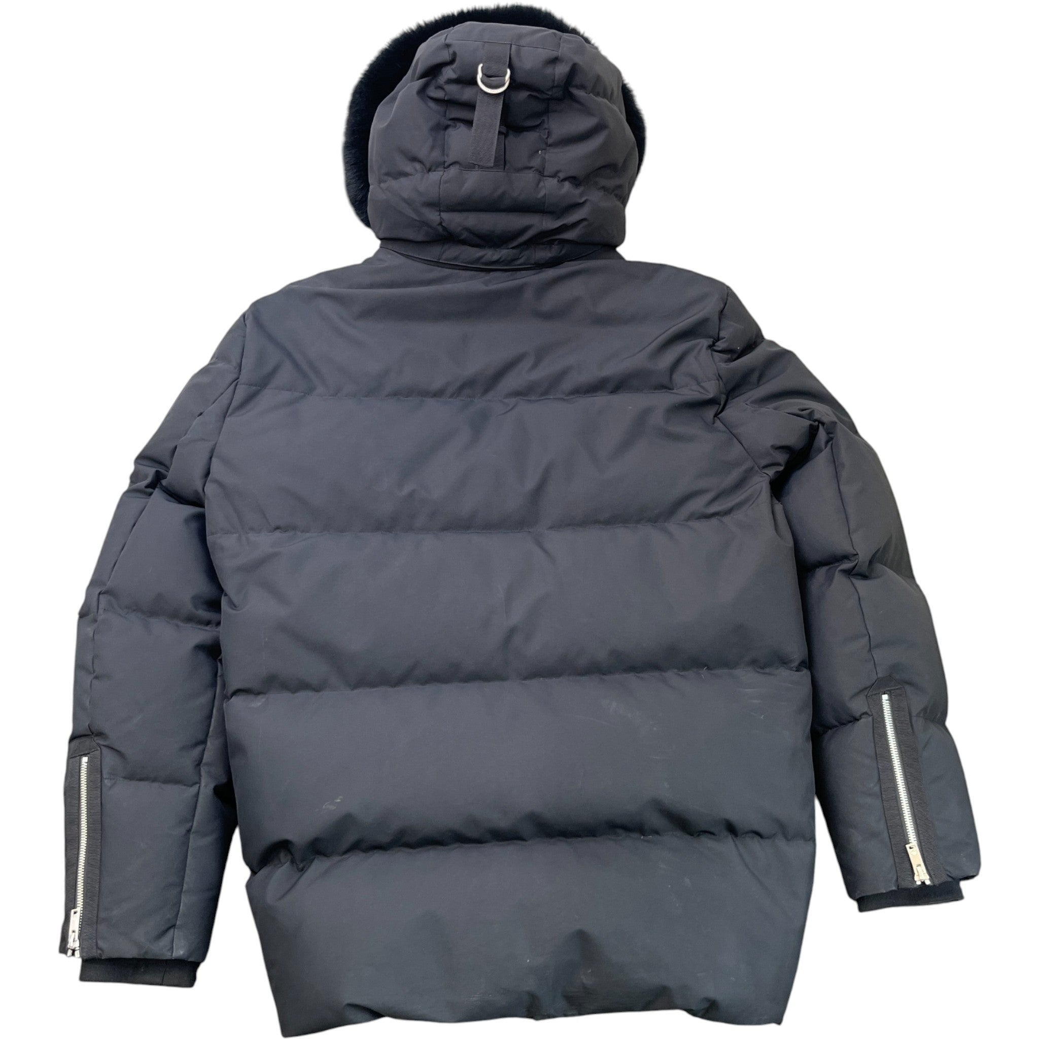 Men's Cloud 3Q Removable Hood Down Jacket Black Size XL