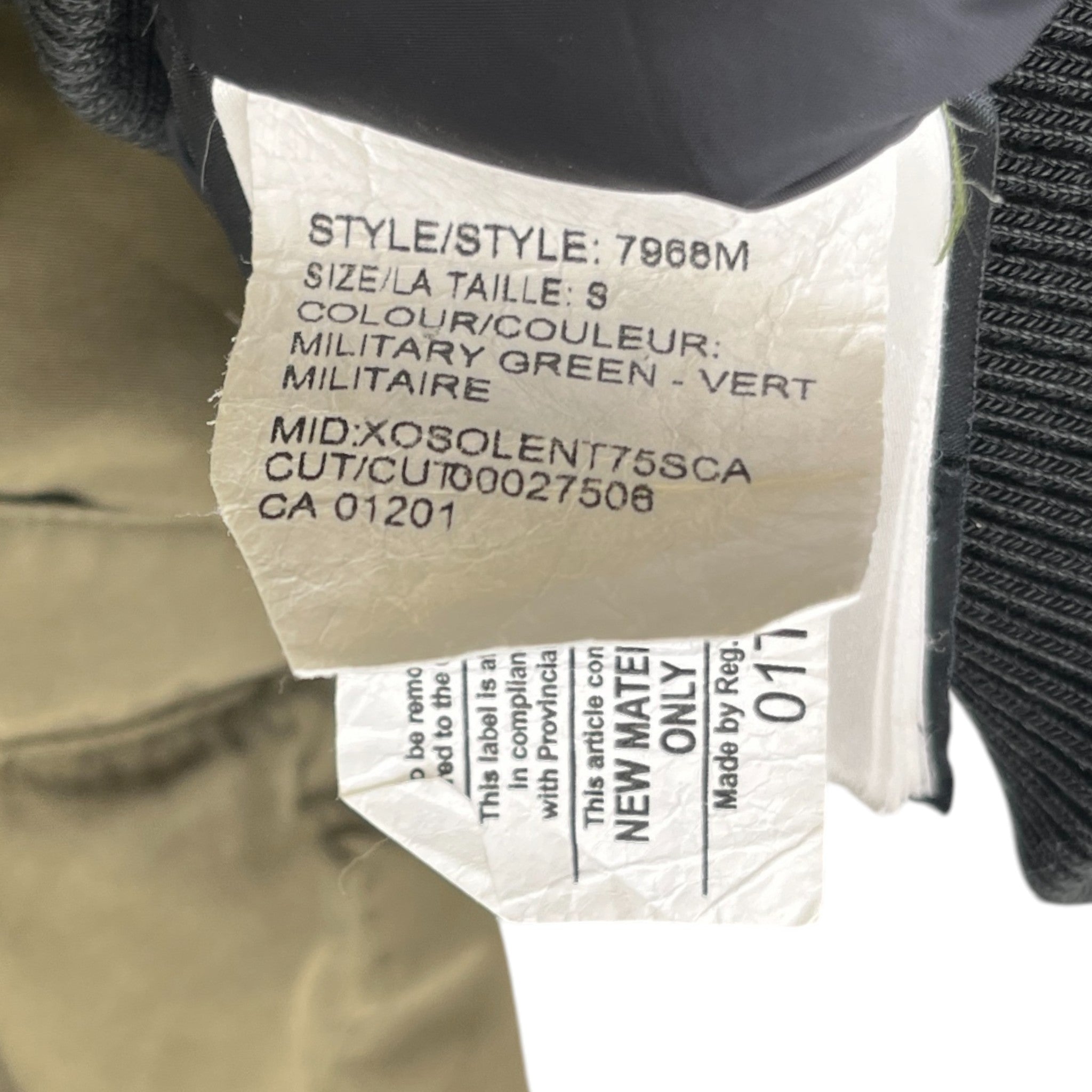 Men's Borden Bomber Down Jacket Green Size S