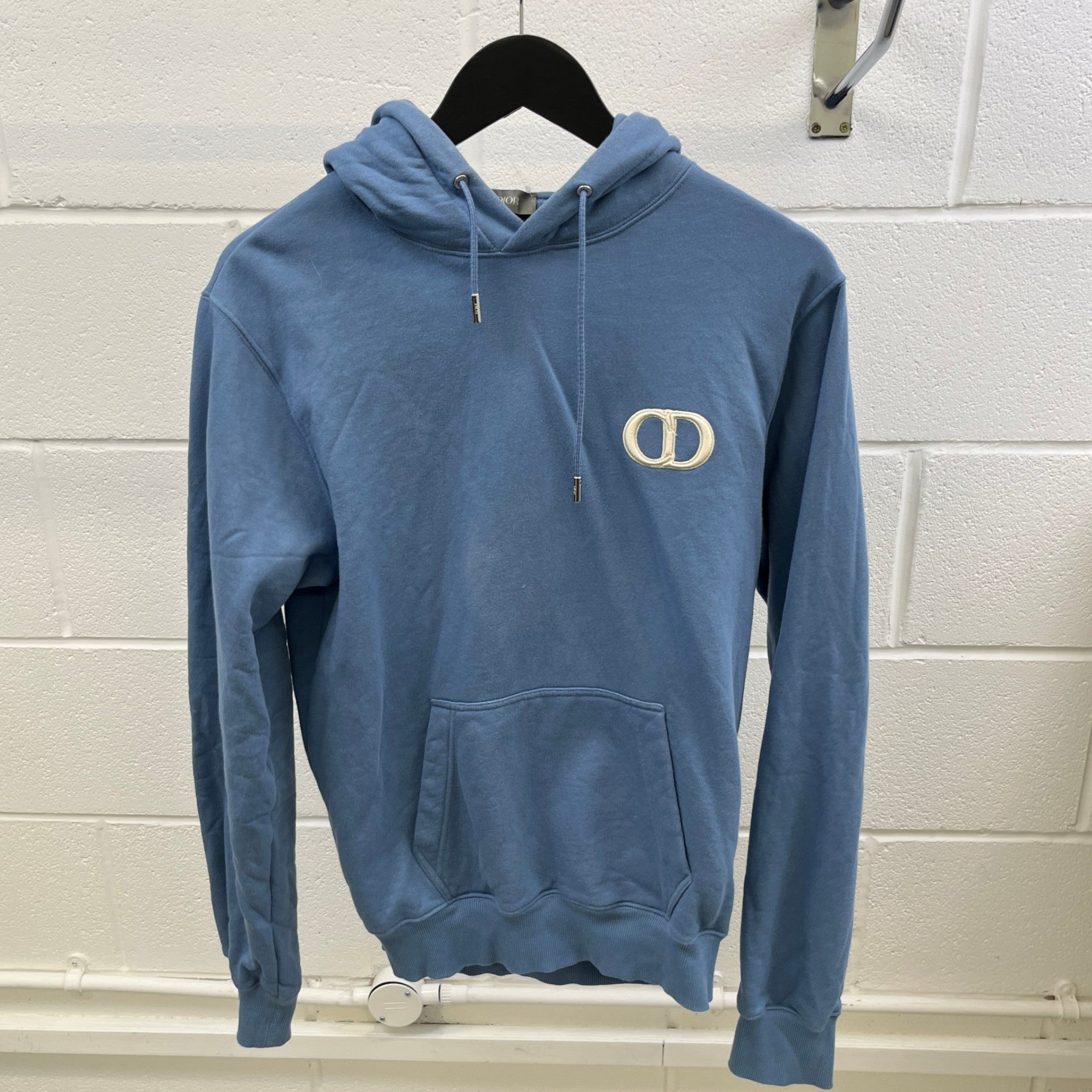Men's Icon Logo Hoodie Blue Size XS