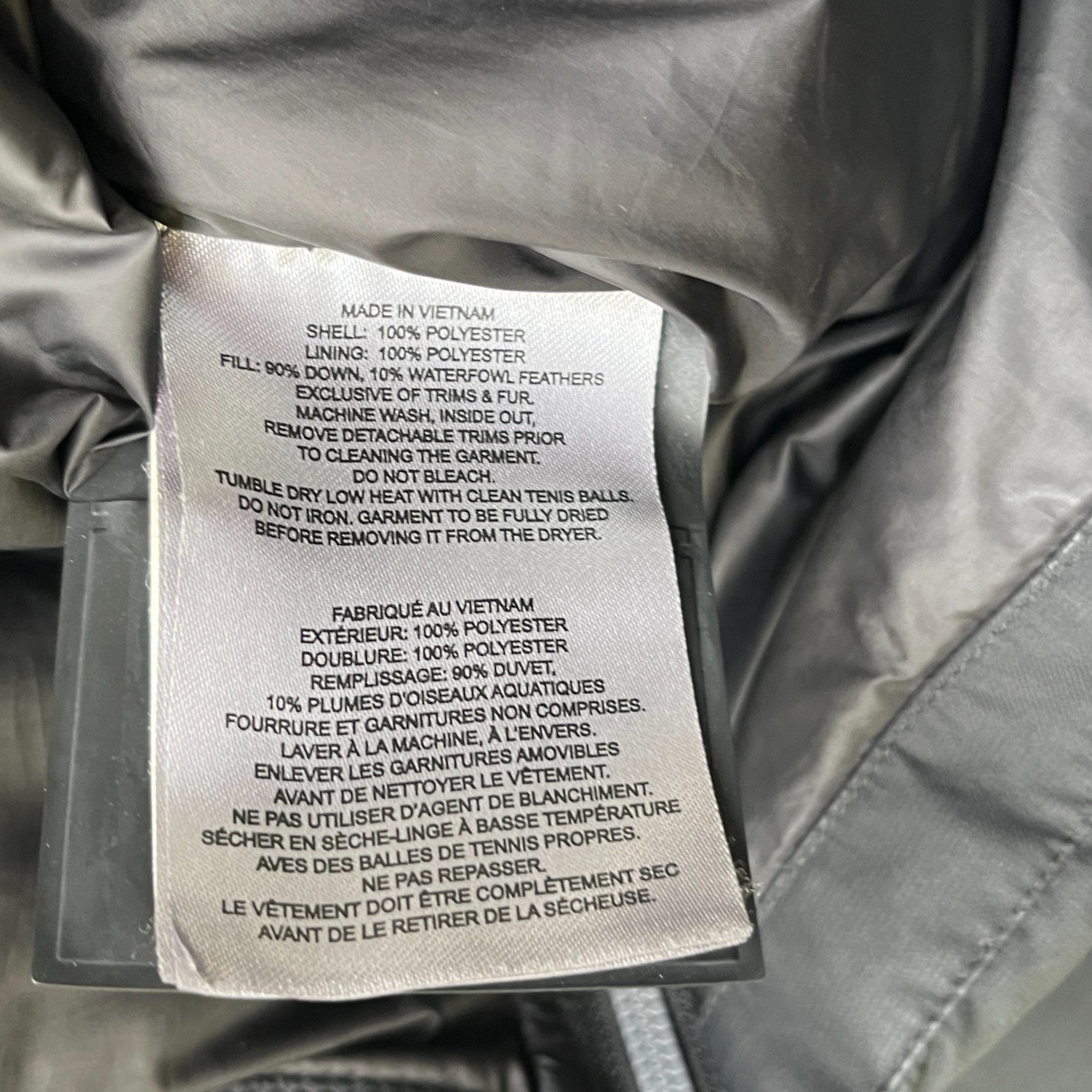 Men's Cloud 3Q Removable Hood Down Jacket Black Size XL