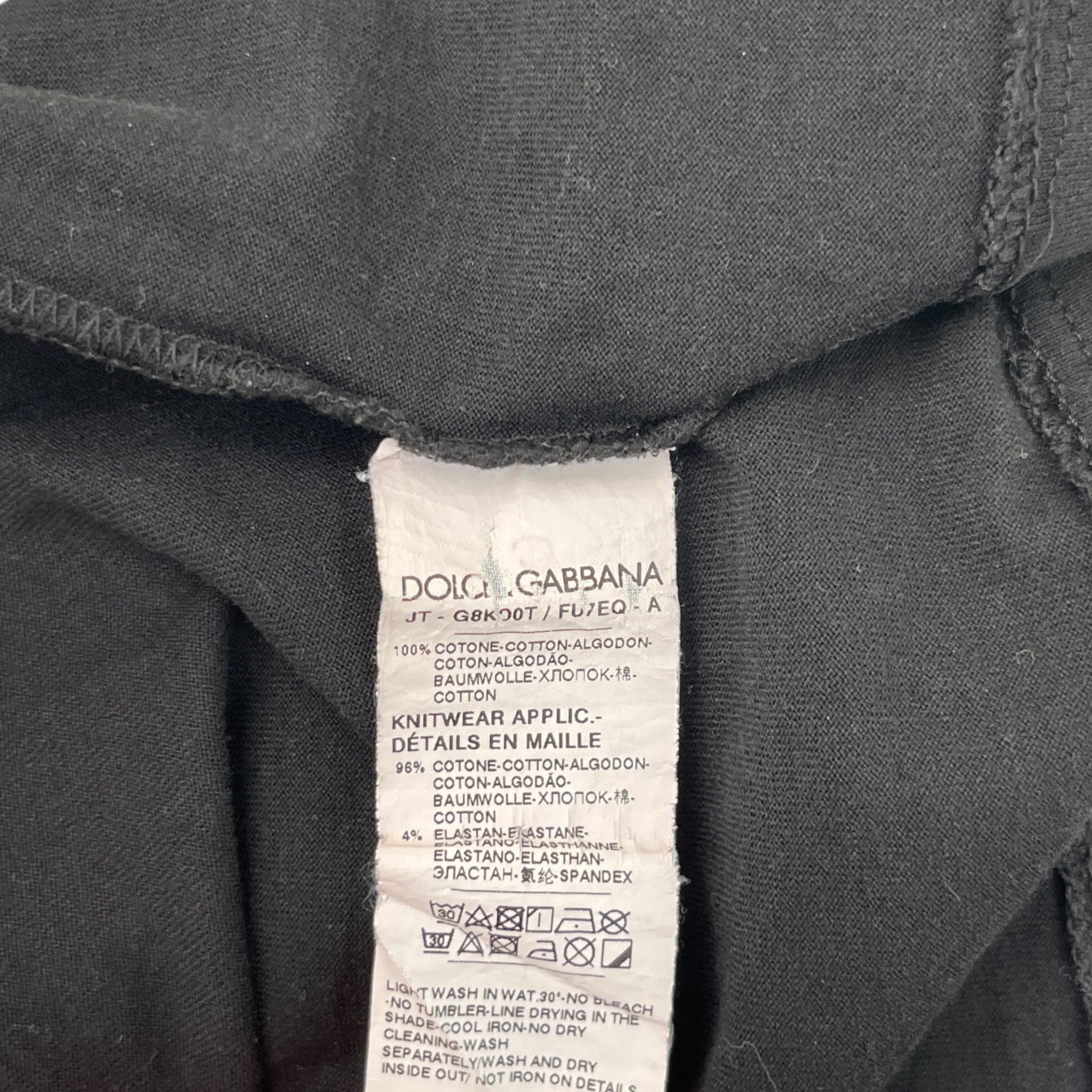 Men's Logo Print T-Shirt Black Size IT 48 / UK M