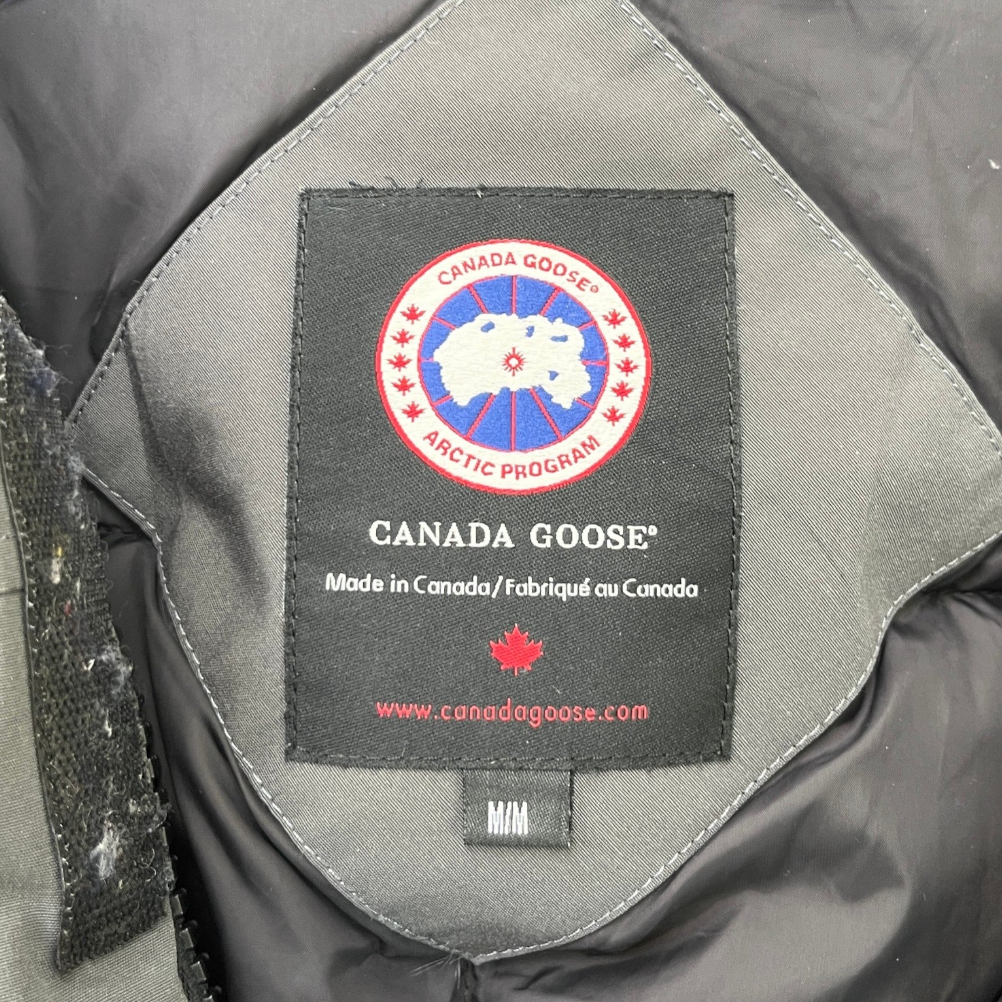 Men's Langford Parka Down Jacket Grey Size M