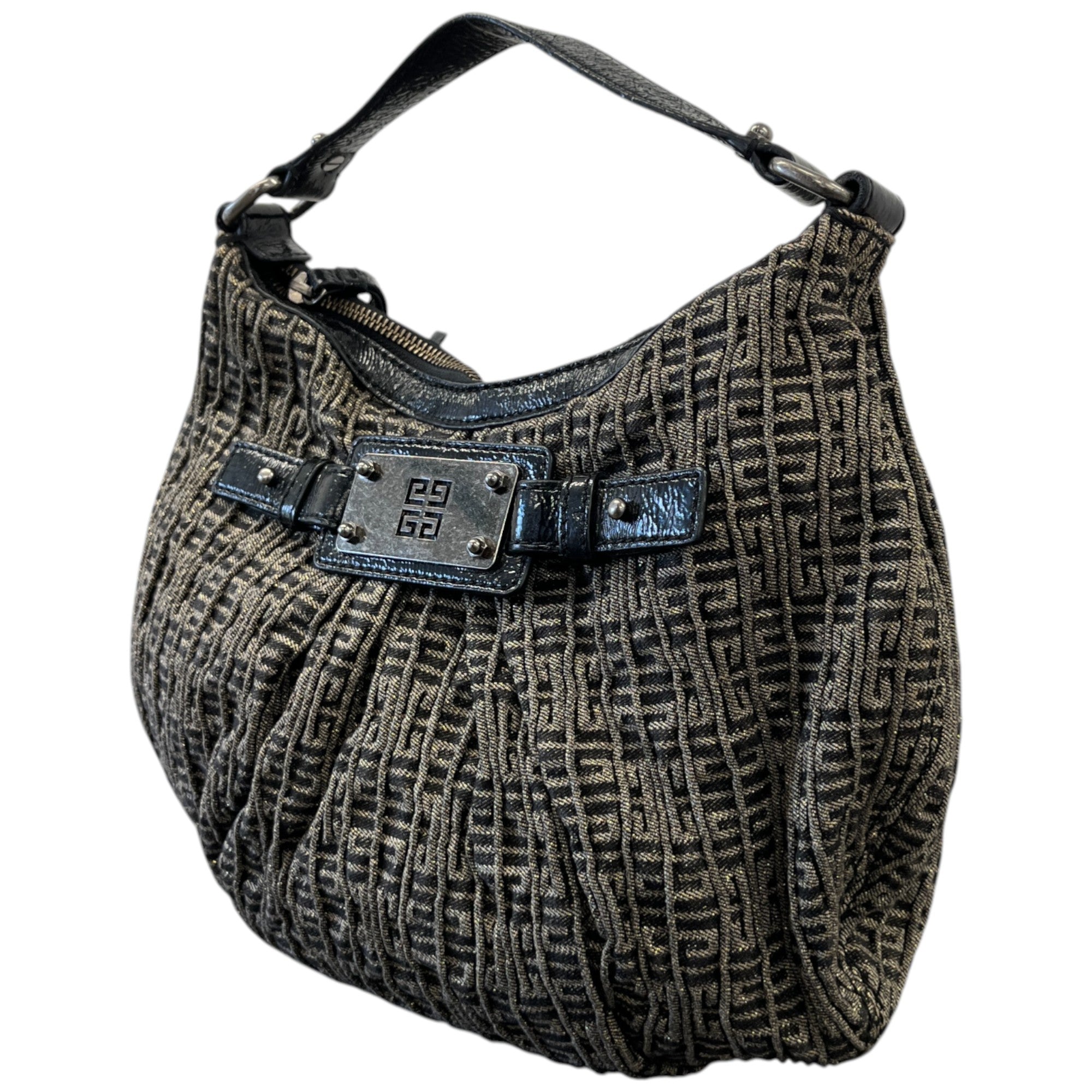 Women's Plaque Logo Handbag Beige