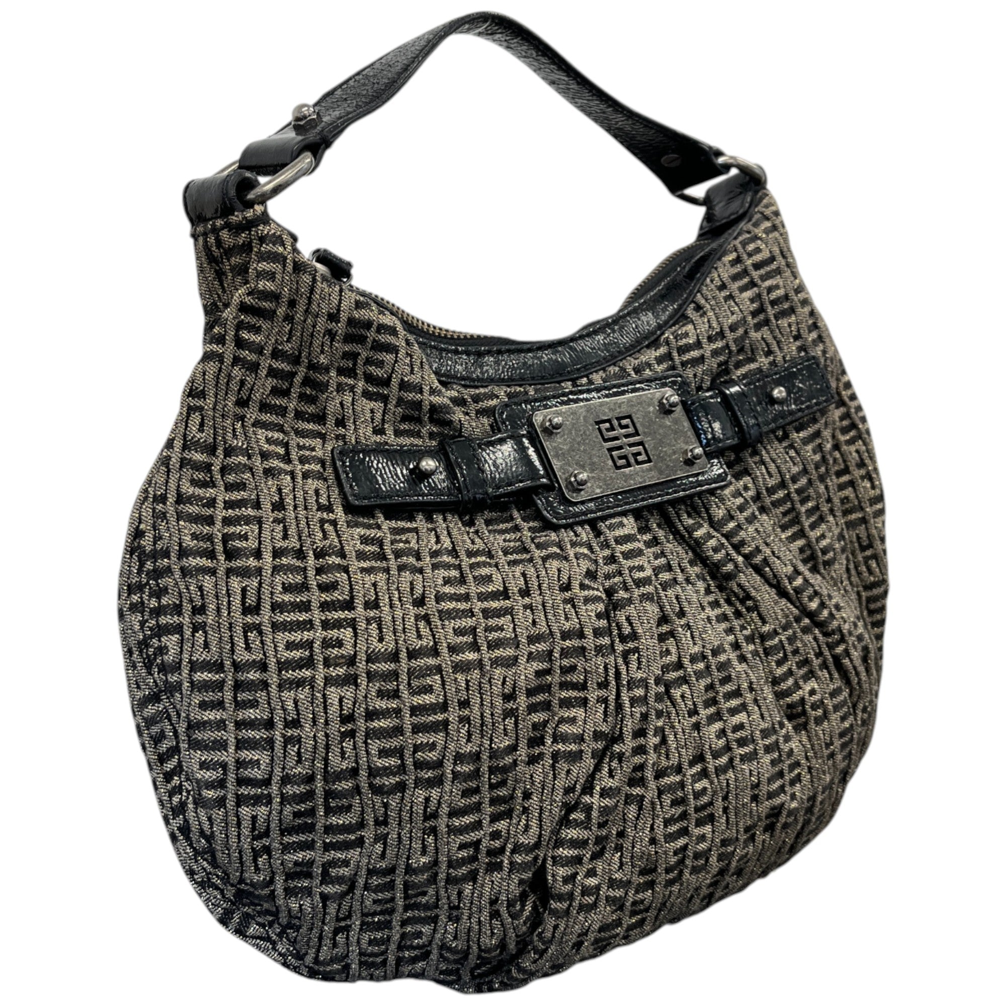 Women's Plaque Logo Handbag Beige