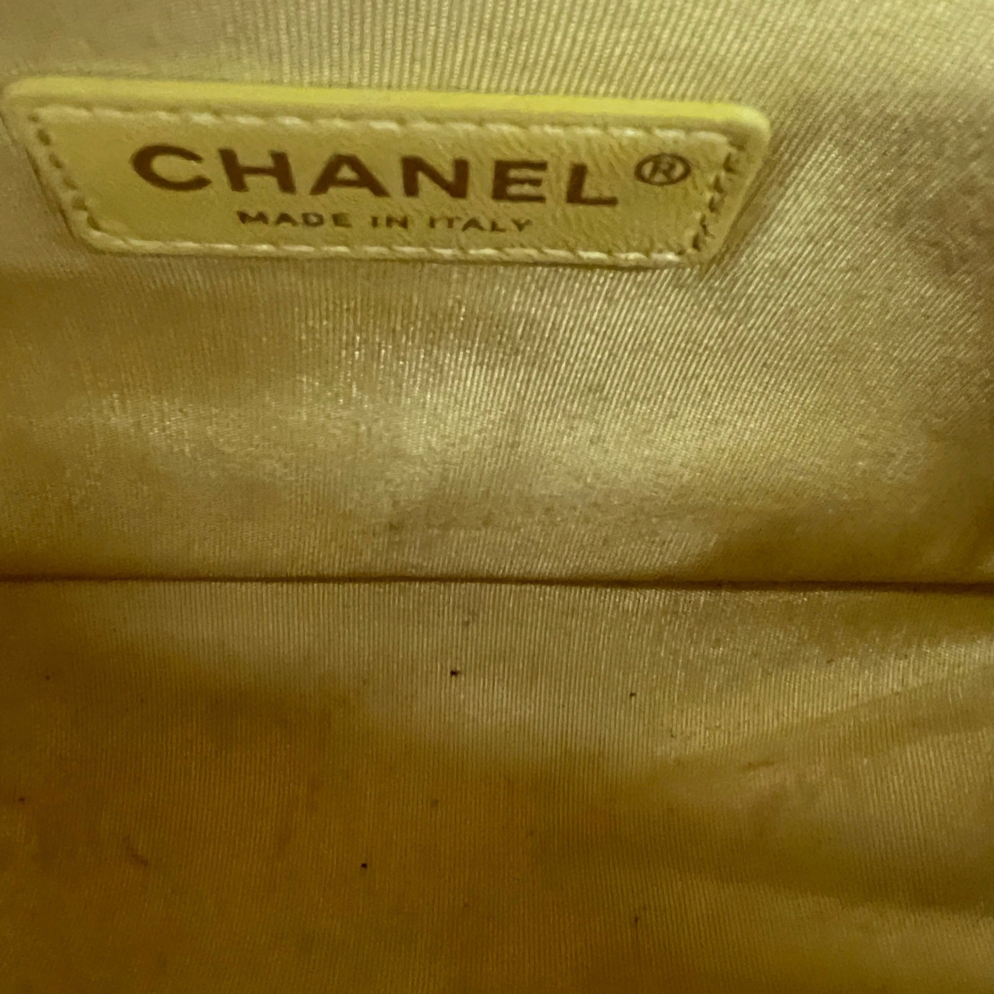 Women's Chevron Boy Flap Bag Yellow