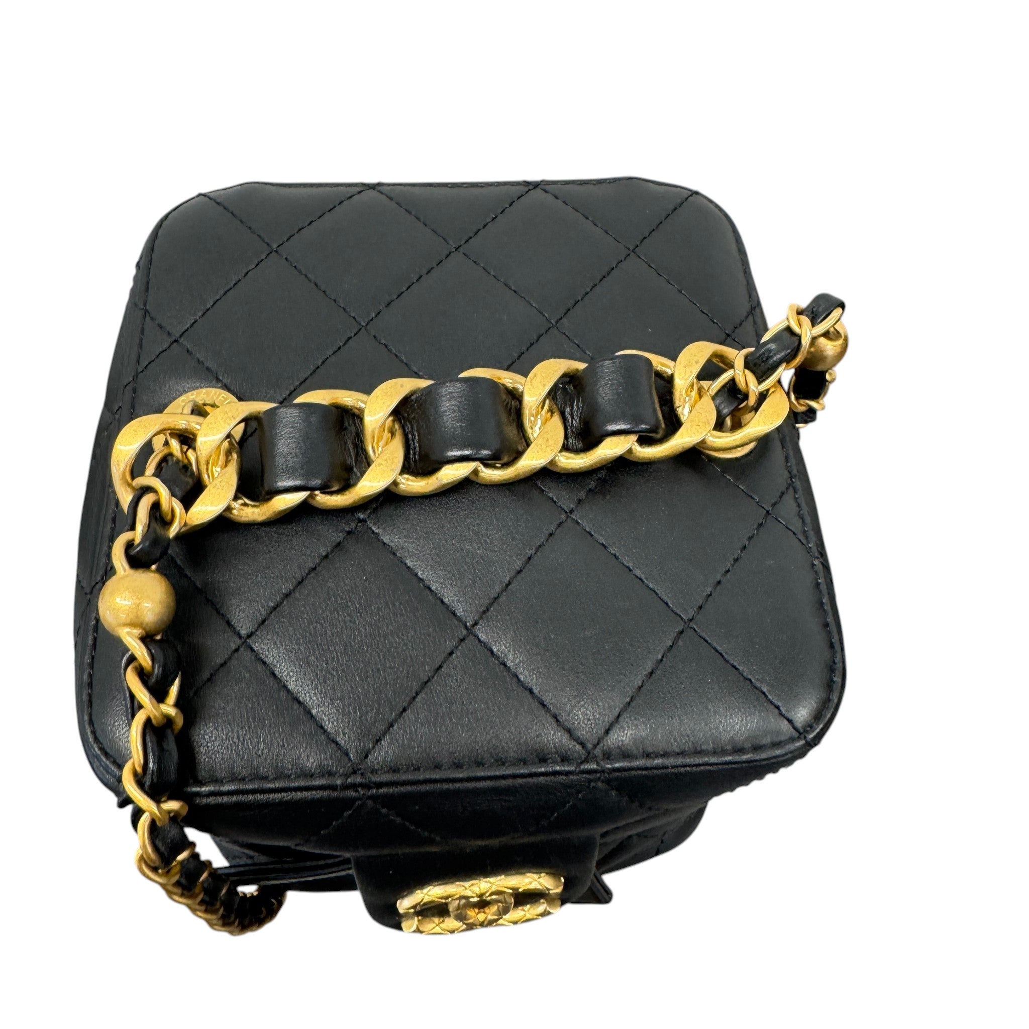 Women's Quilted Vanity Bag Black