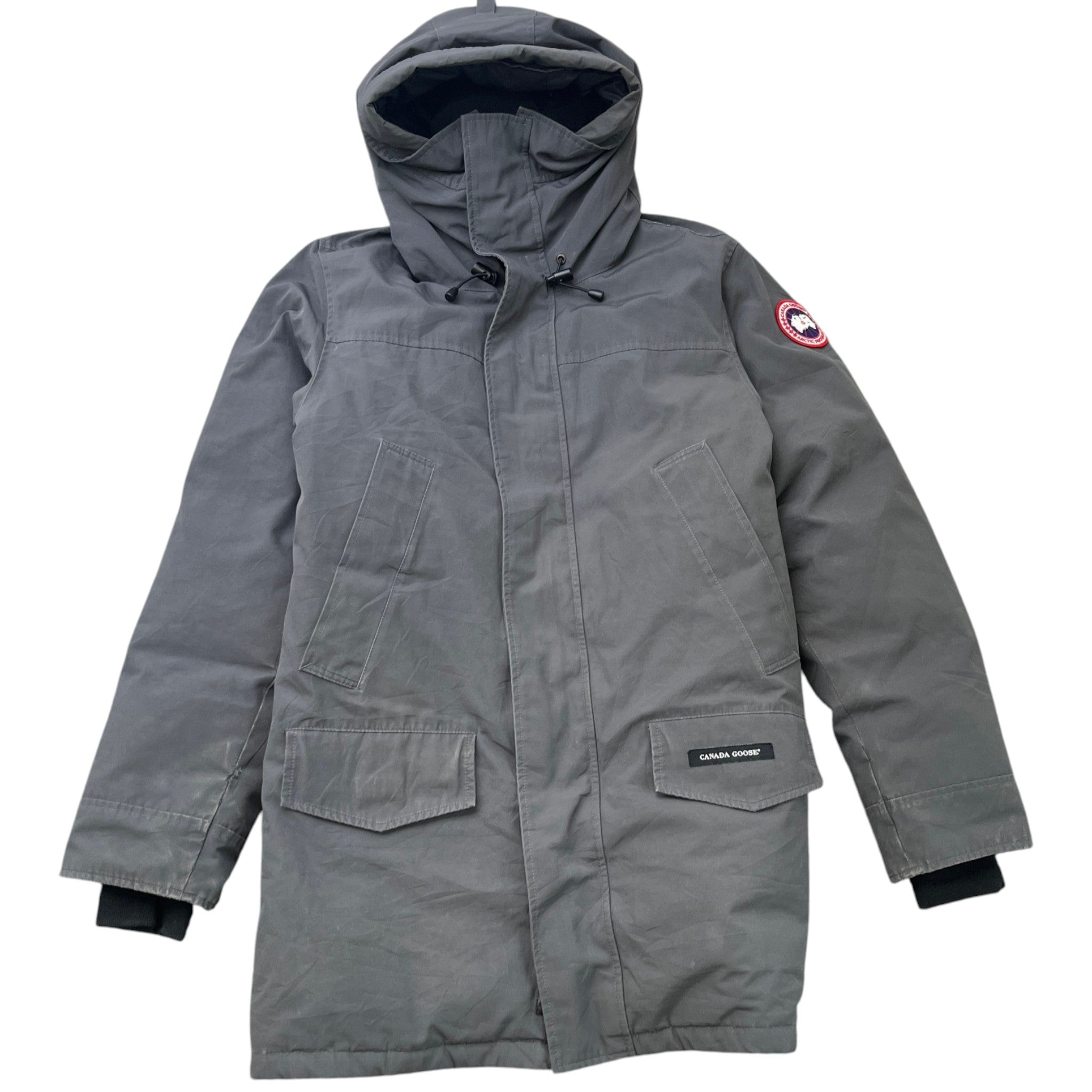 Men's Langford Parka Down Jacket Grey Size M