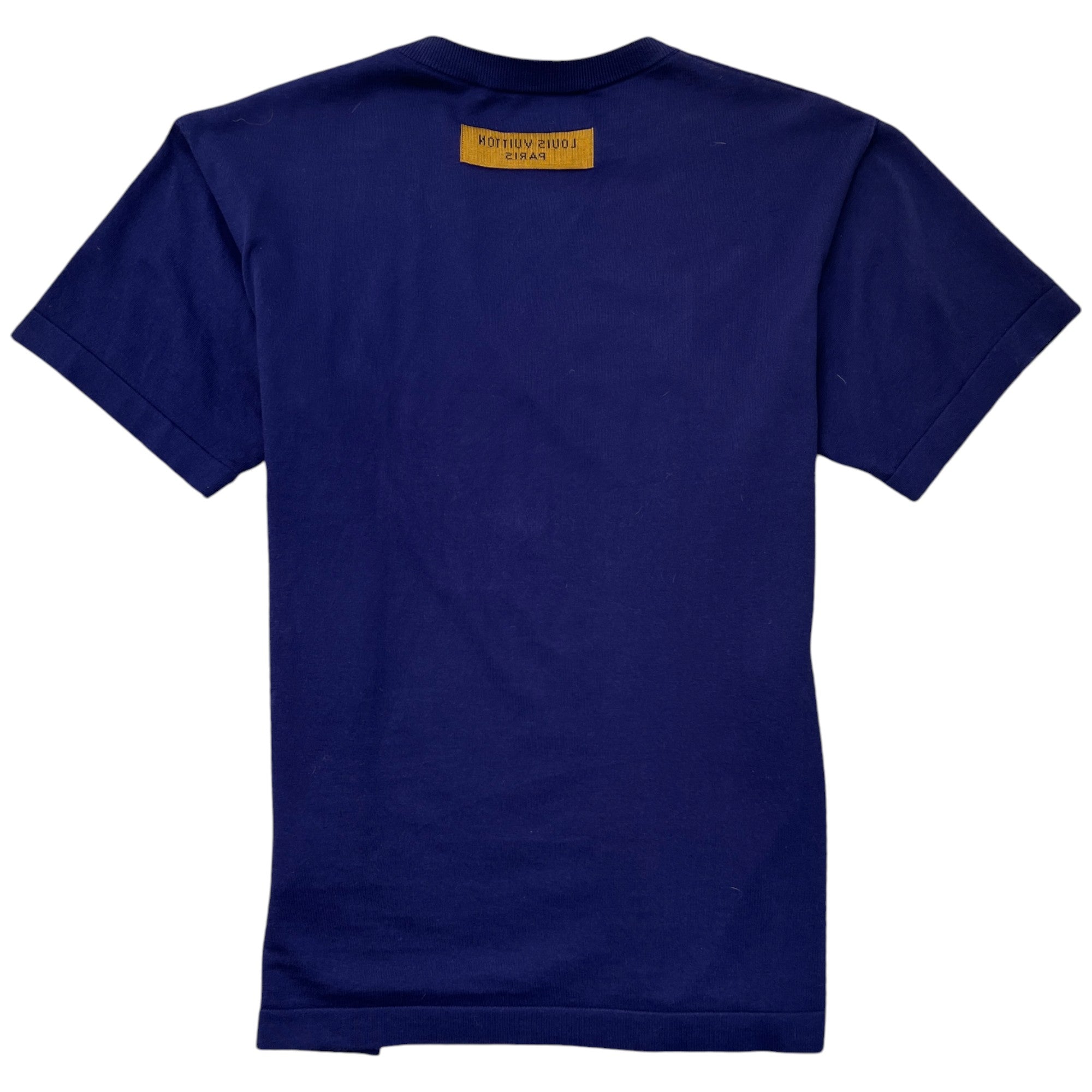 Men's Logo Print T-Shirt Purple Size XS