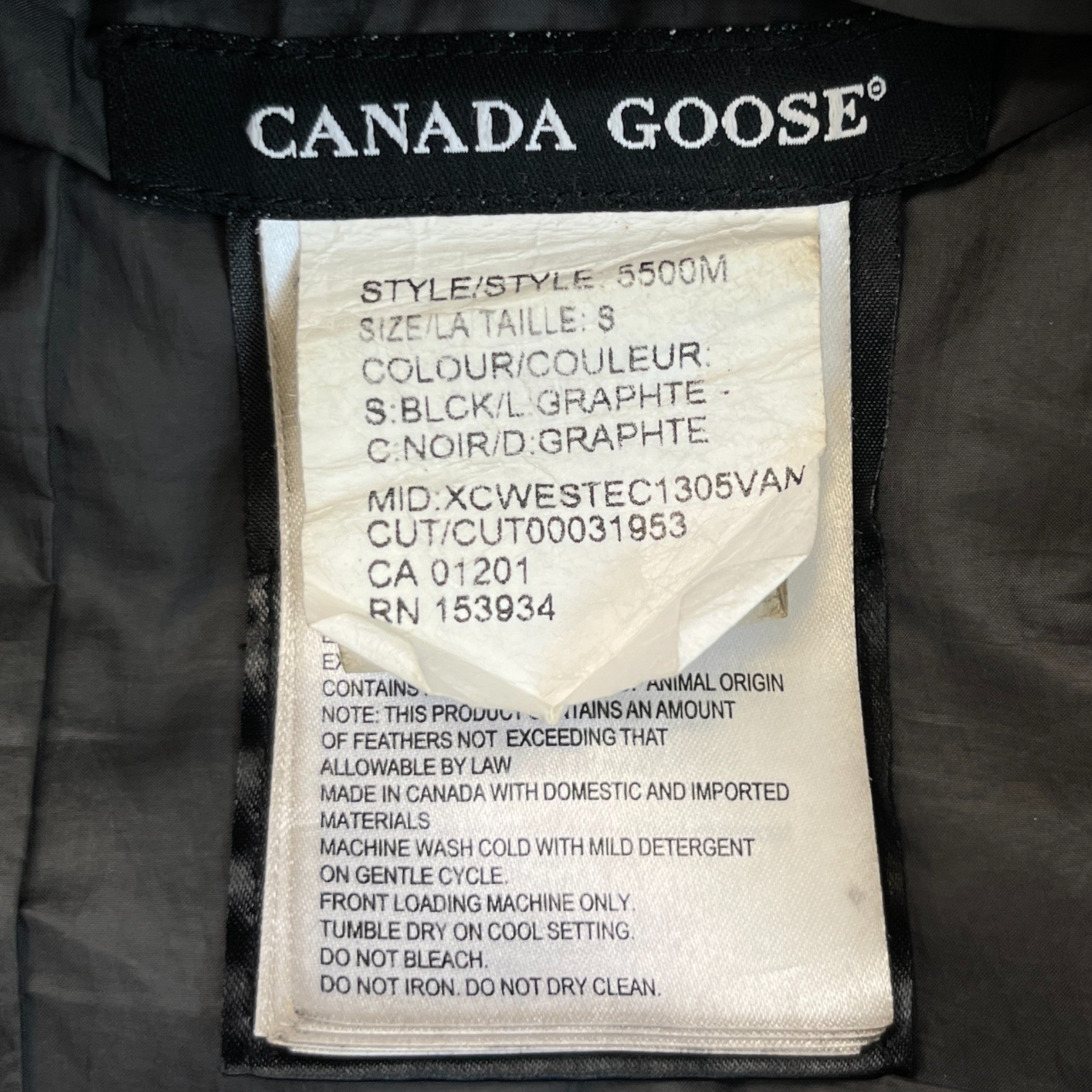 Men's Brookvale Down Jacket Black Size S