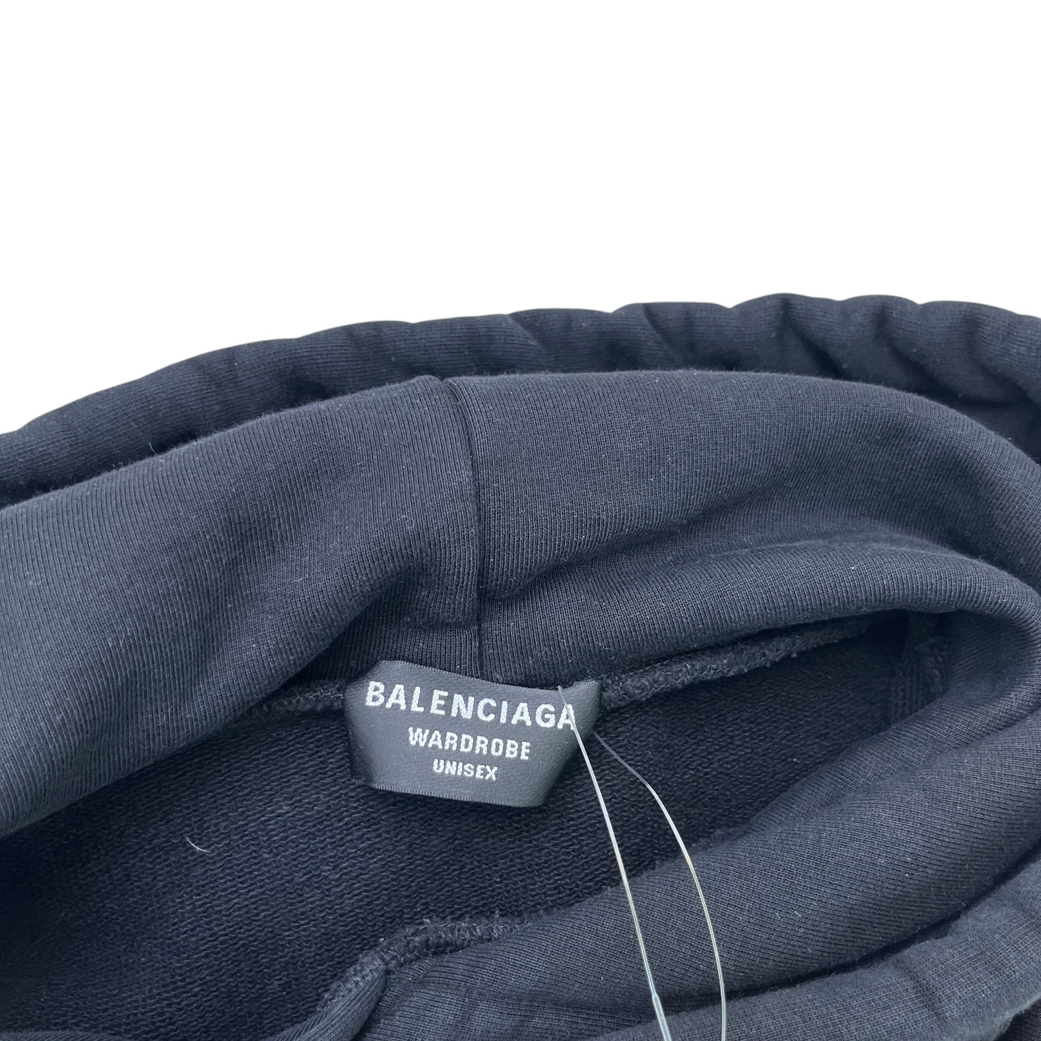 Men's Embroidered Logo Hoodie Black Size L