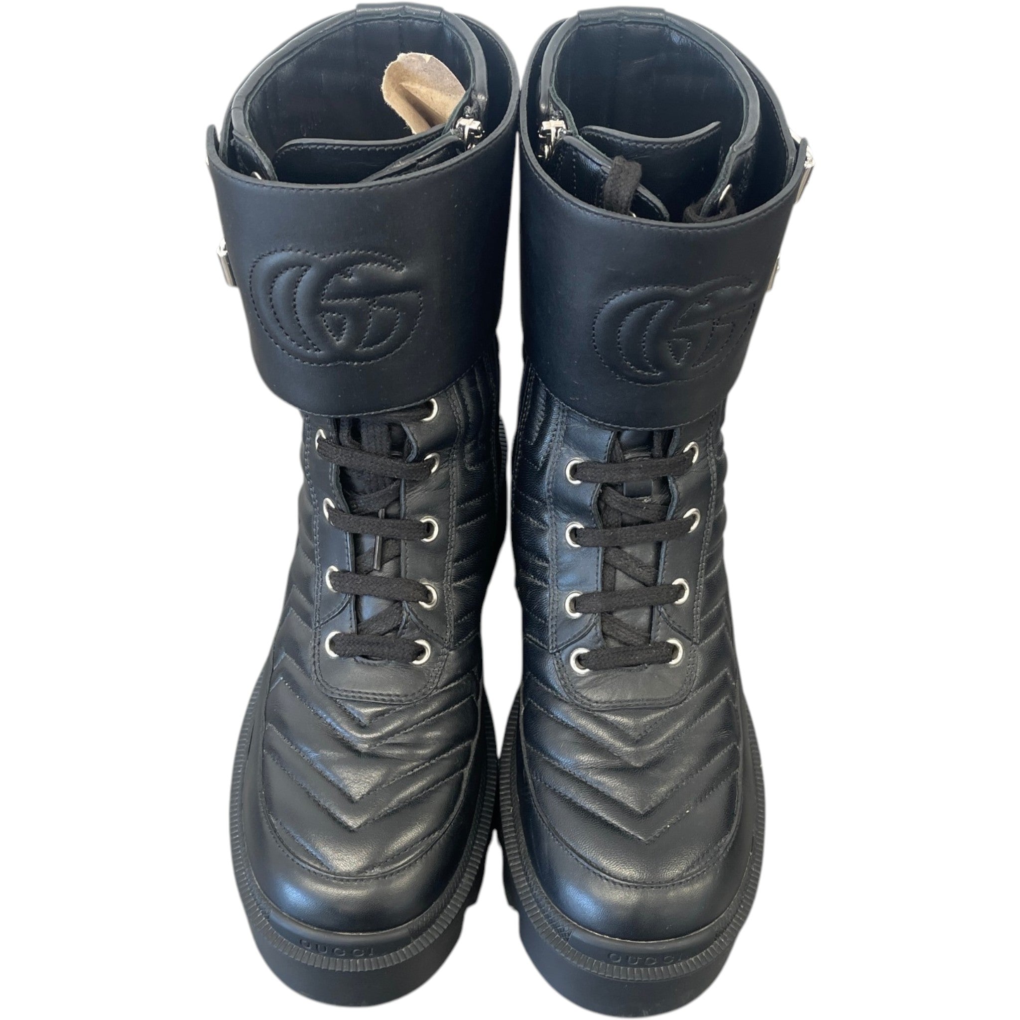Women's Gg Marmont Boots Black Size EU 36 / UK 3