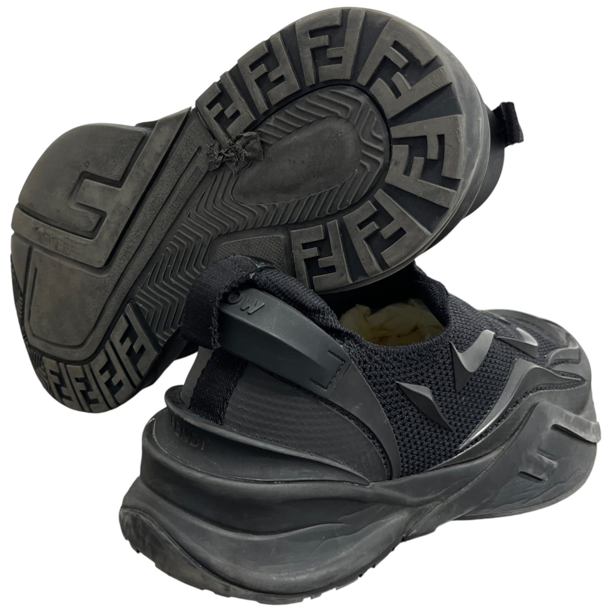 Men's Flow Slip On Low Trainers Black Size EU 41.5 / UK 7.5