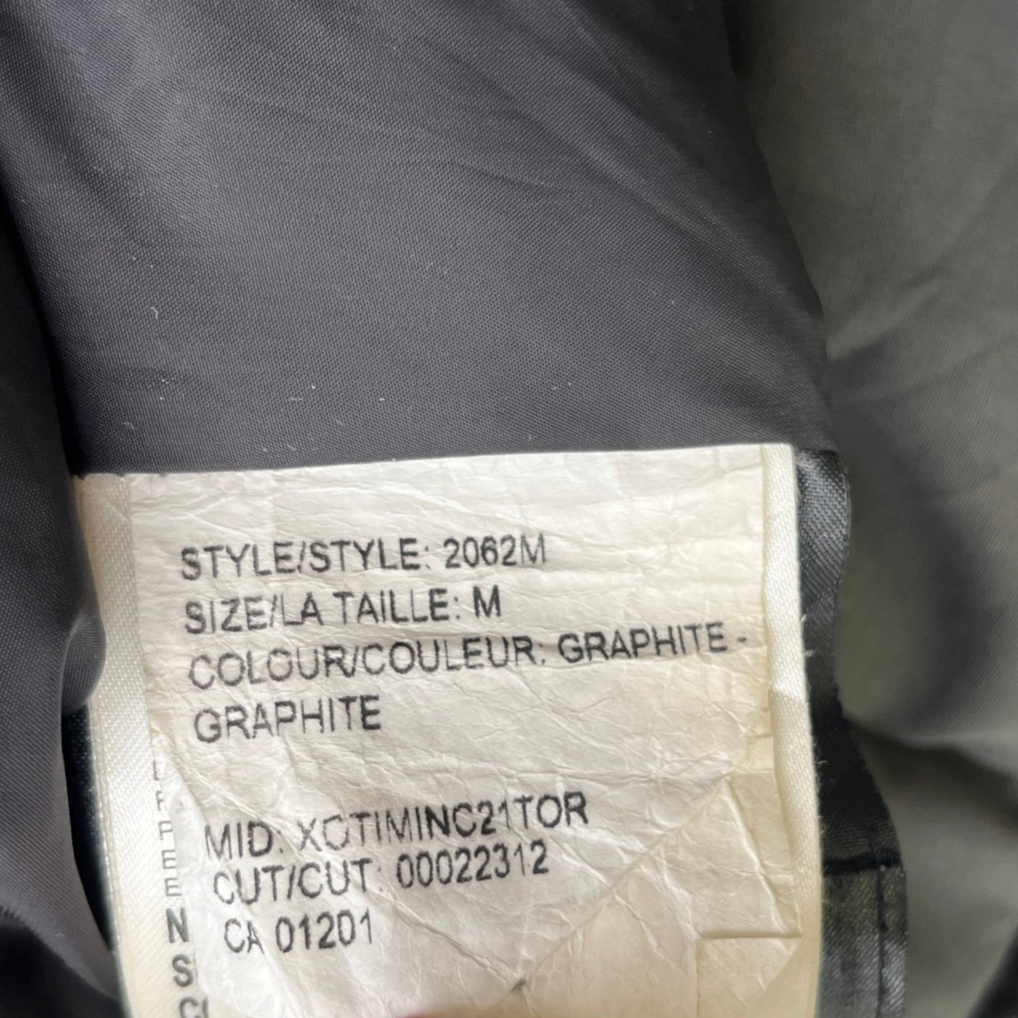 Men's Langford Parka Down Jacket Grey Size M