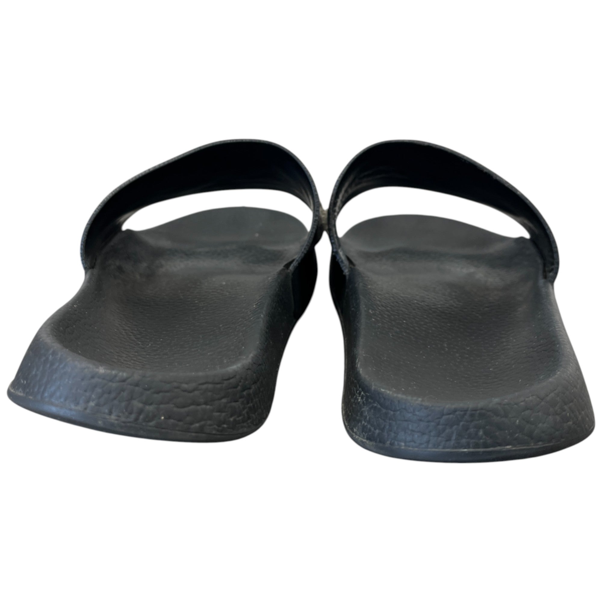 Men's Applique Logo Slides Black Size EU 44 / UK 10